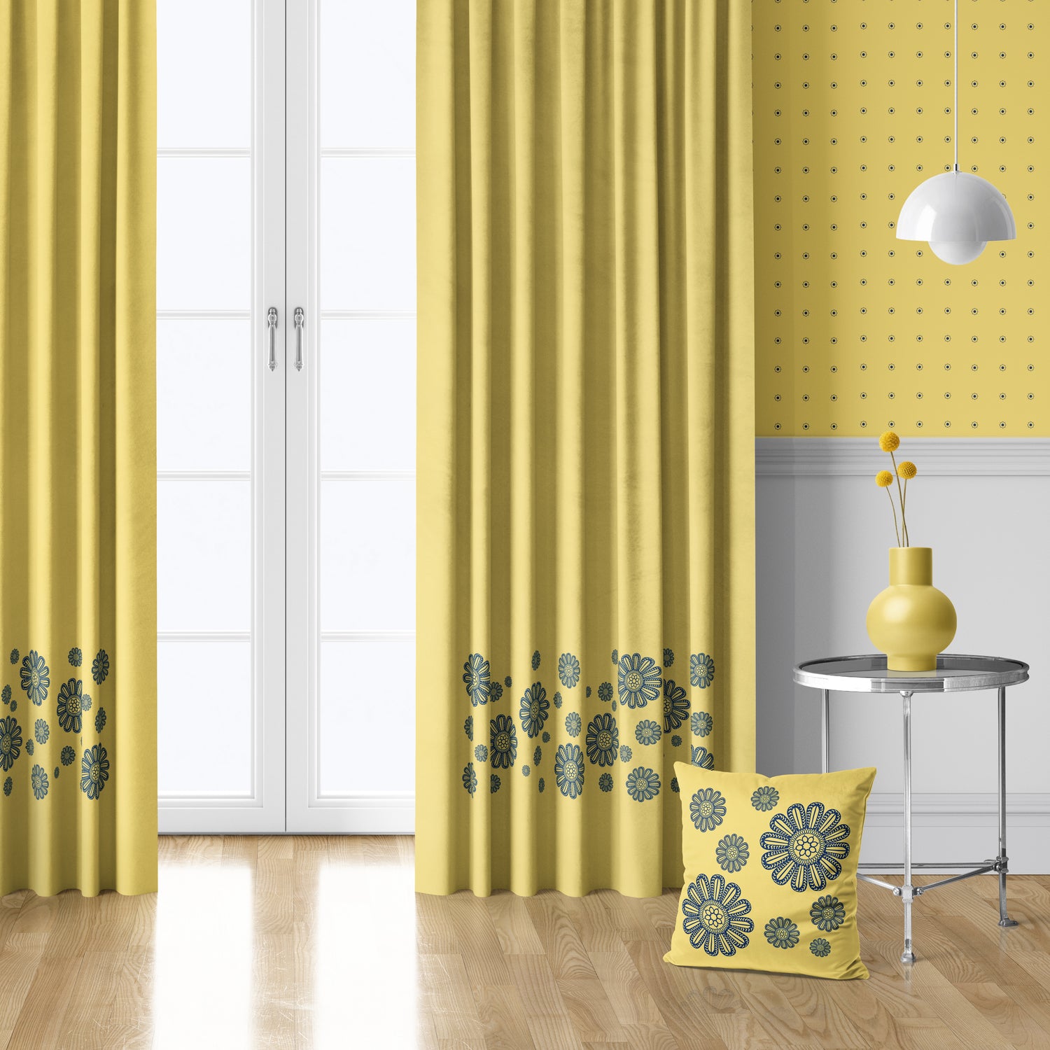 Sunlit Navy drape set - D ART Studio