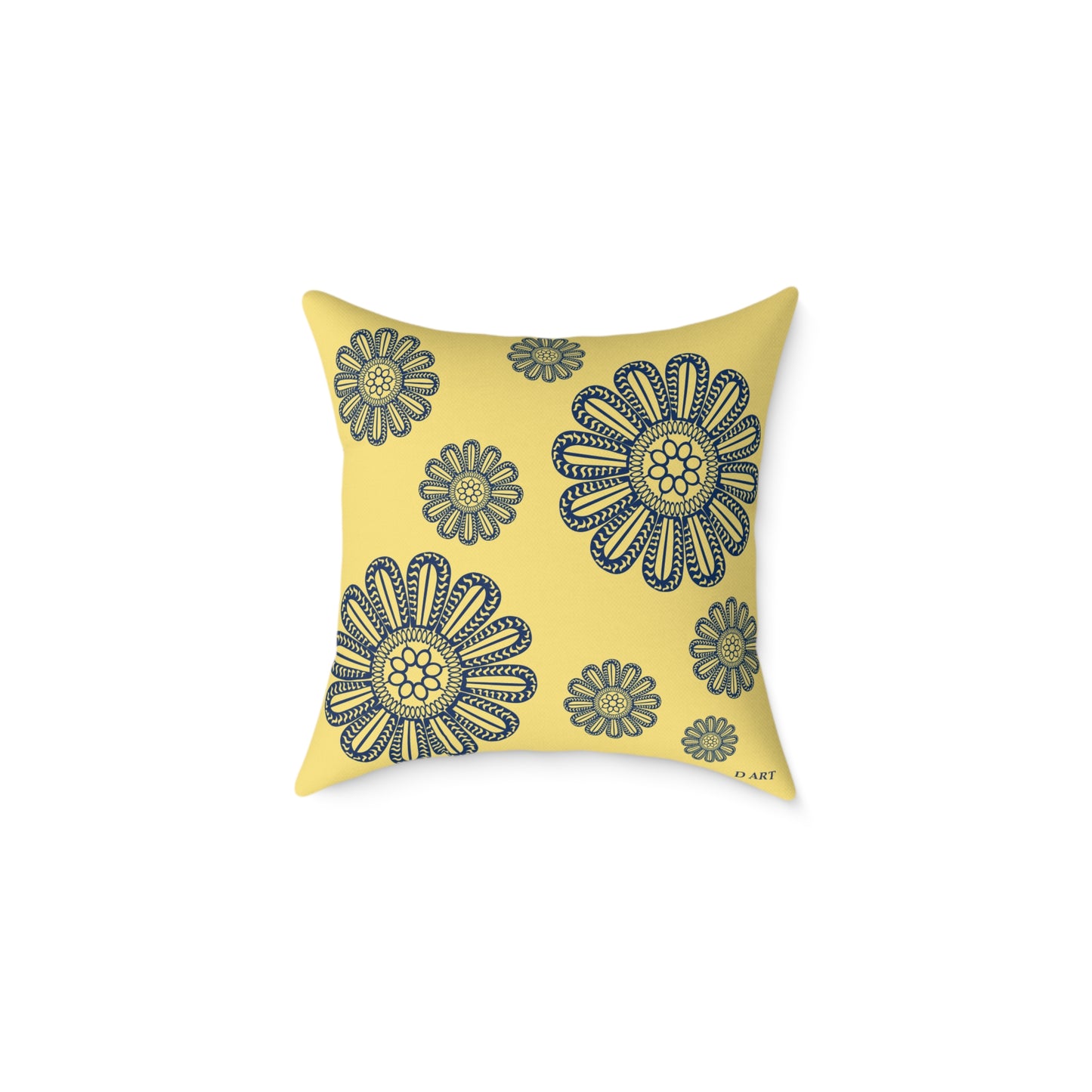 Sunlit Navy pillow - D ART Studio