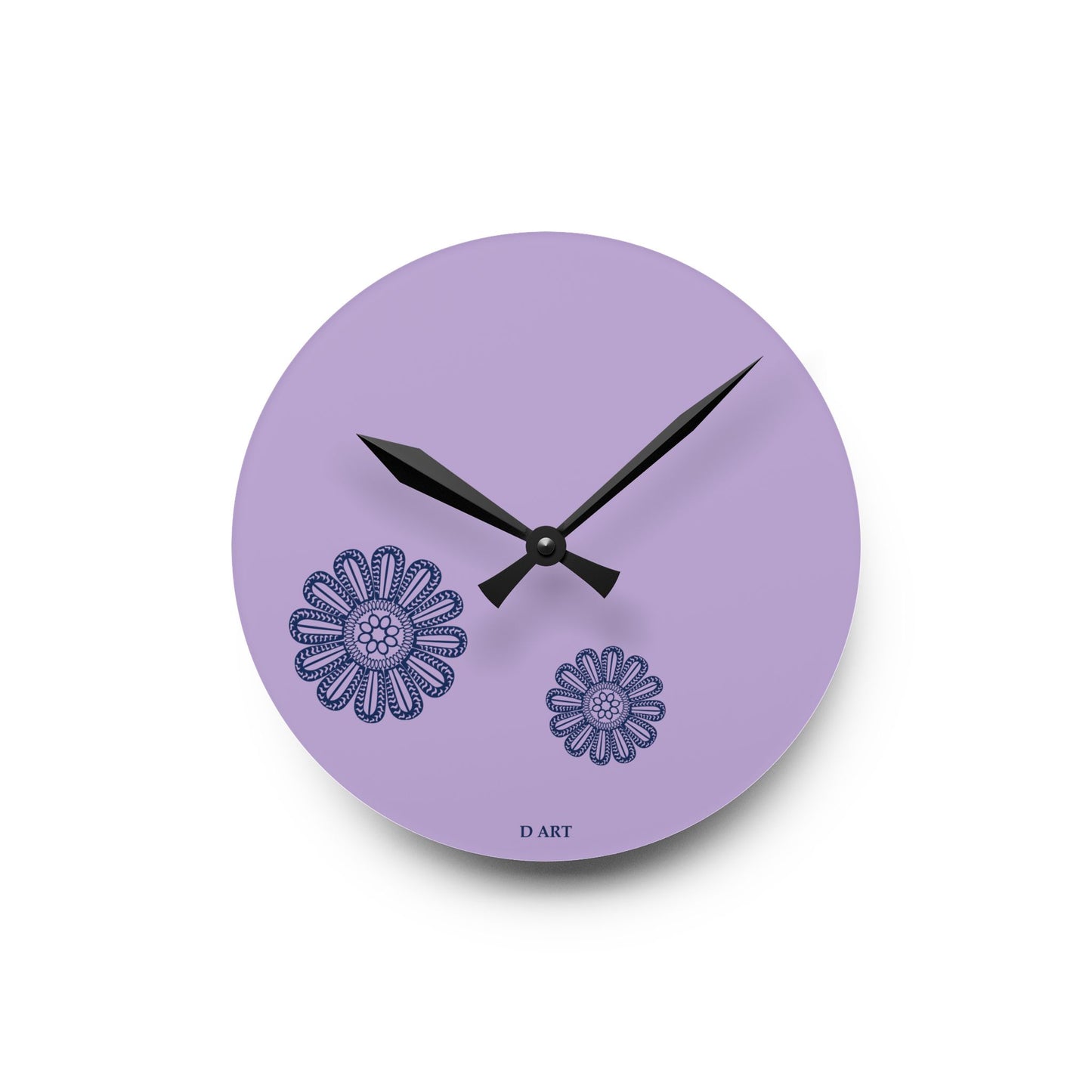 Dreamy Lilac wall clock - D ART Studio