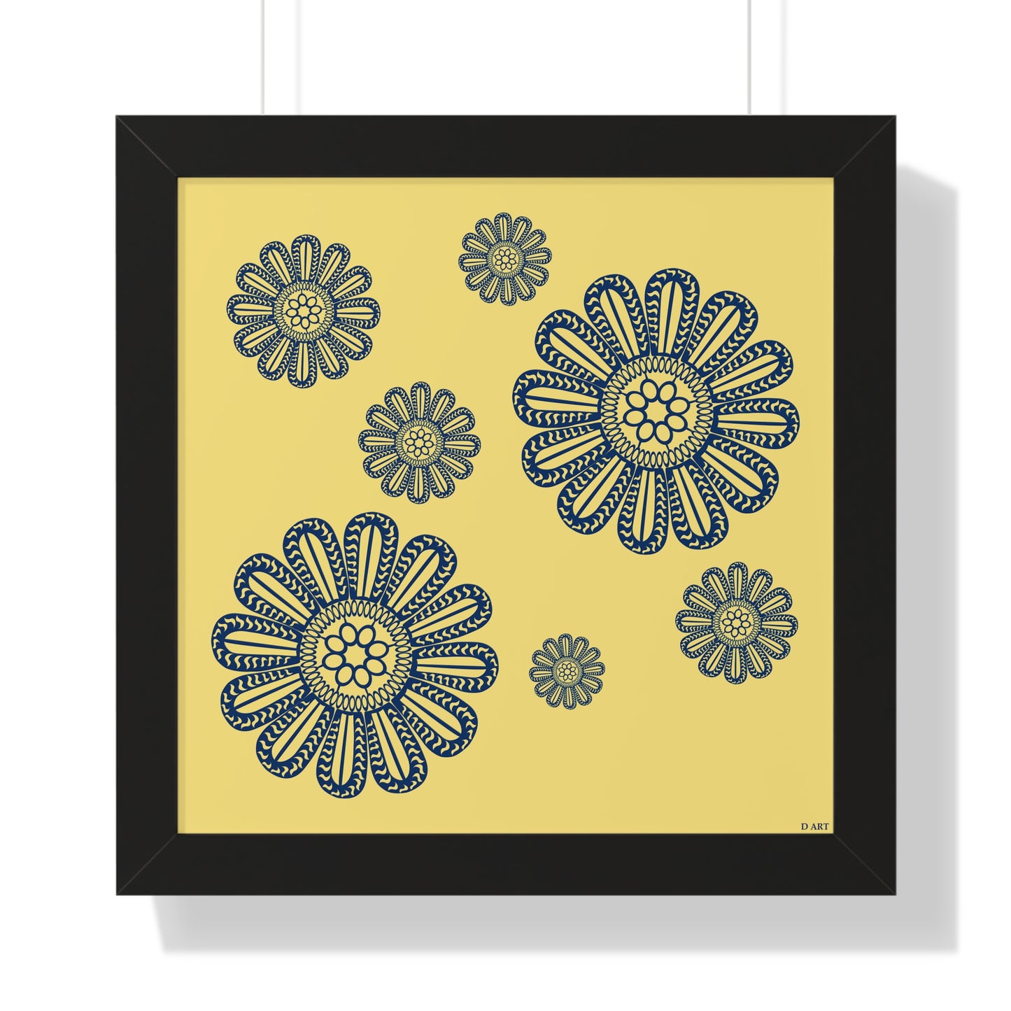 Sunlit Navy framed art - D ART Studio