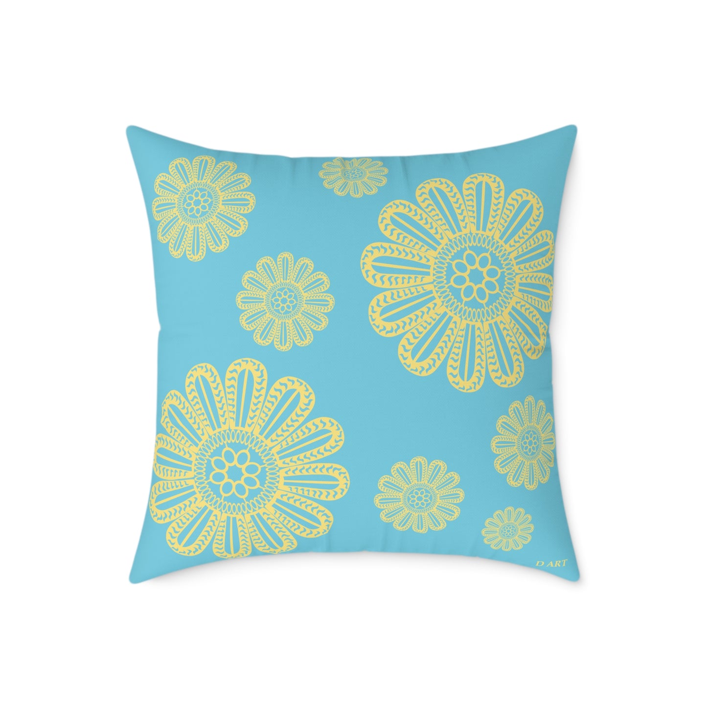 Turquoise Delight pillow - D ART Studio