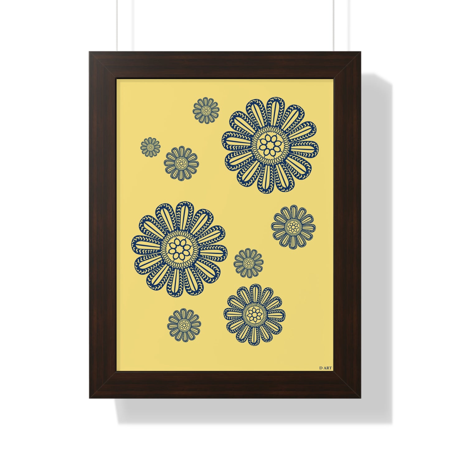 Sunlit Navy framed art - D ART Studio