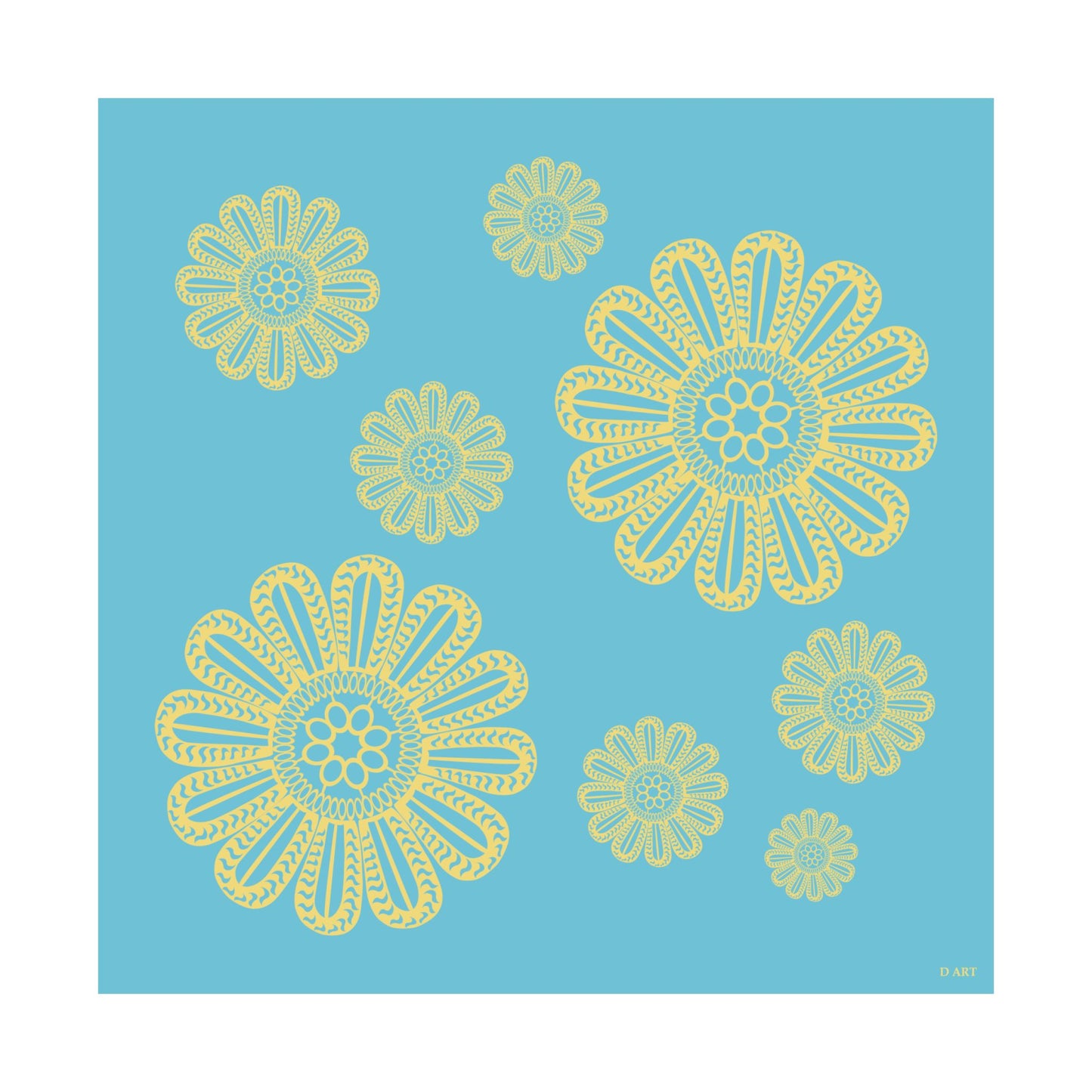 Turquoise Delight matte poster - D ART Studio