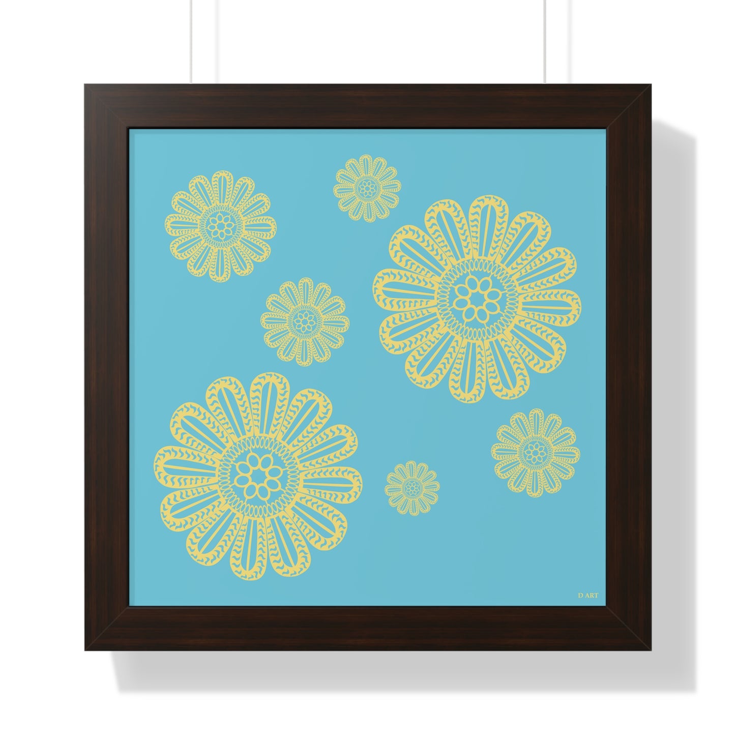 Turquoise Delight framed art