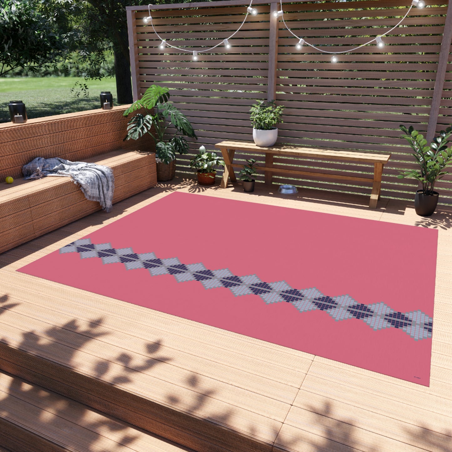 Pink Lagoon outdoor rug - D ART Studio