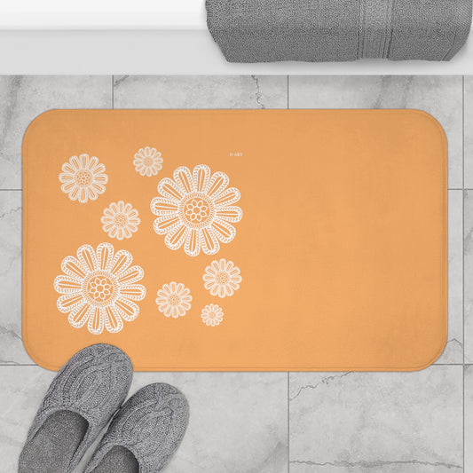 Peachy Sunset bath mat