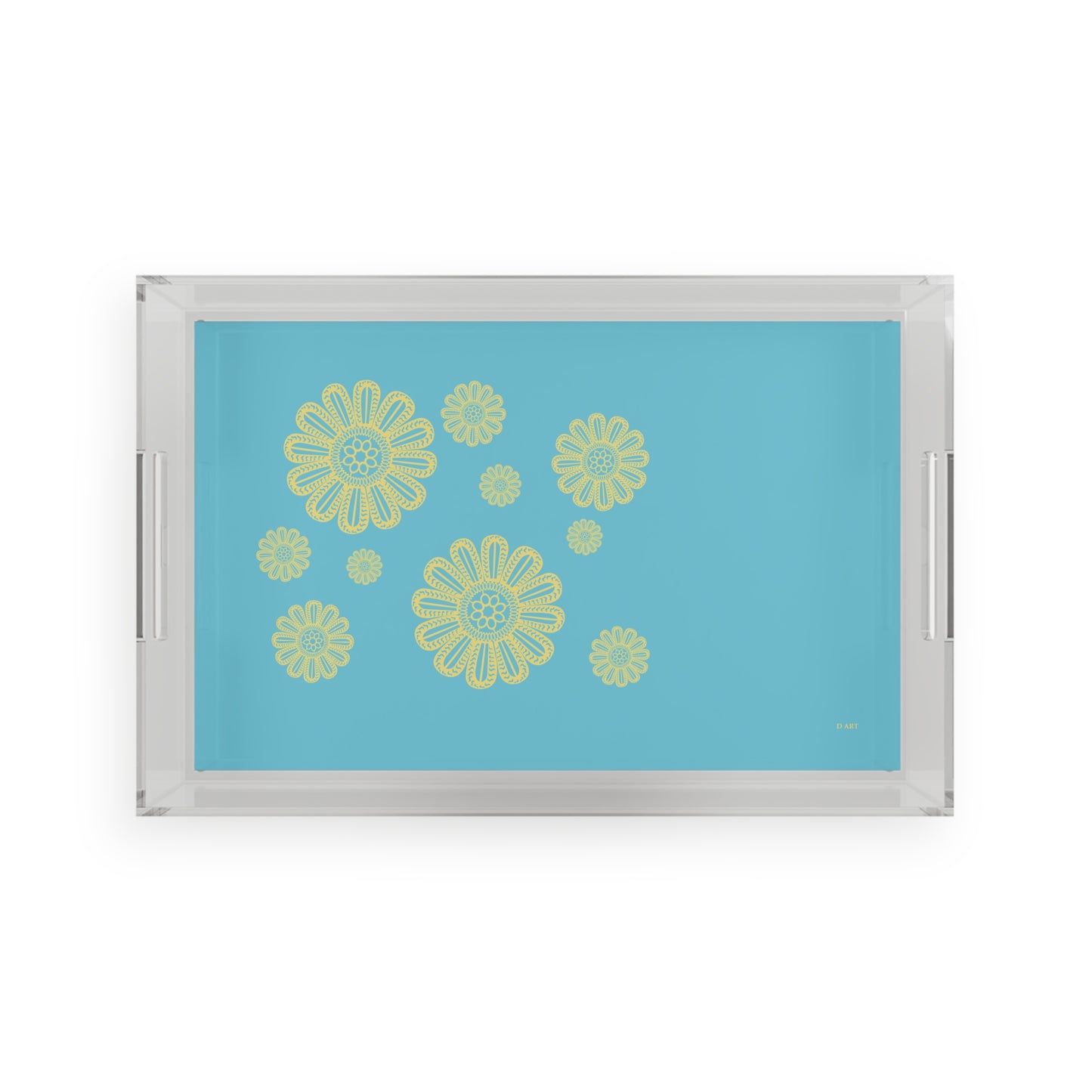 Turquoise Delight acrylic tray