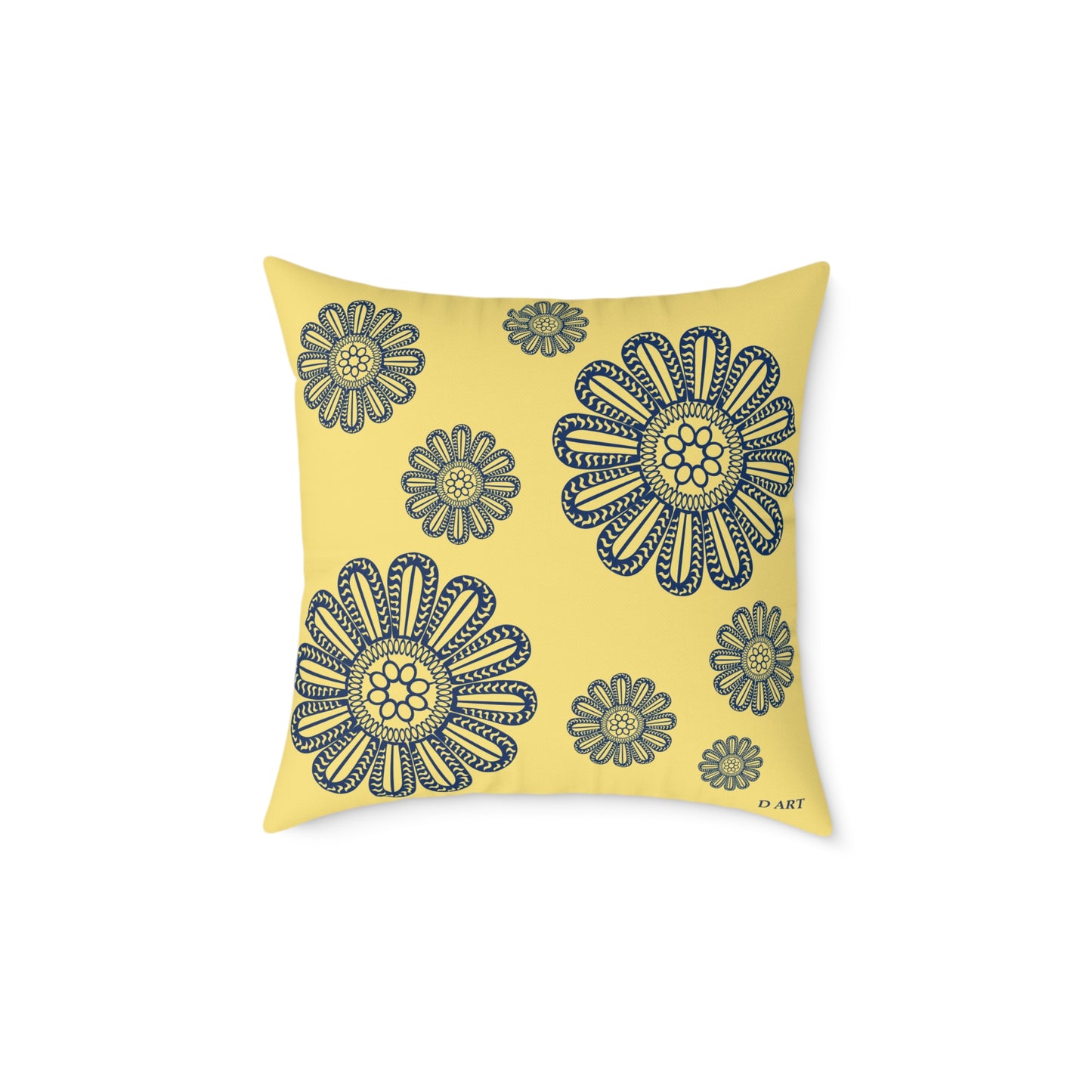 Sunlit Navy pillow - D ART Studio