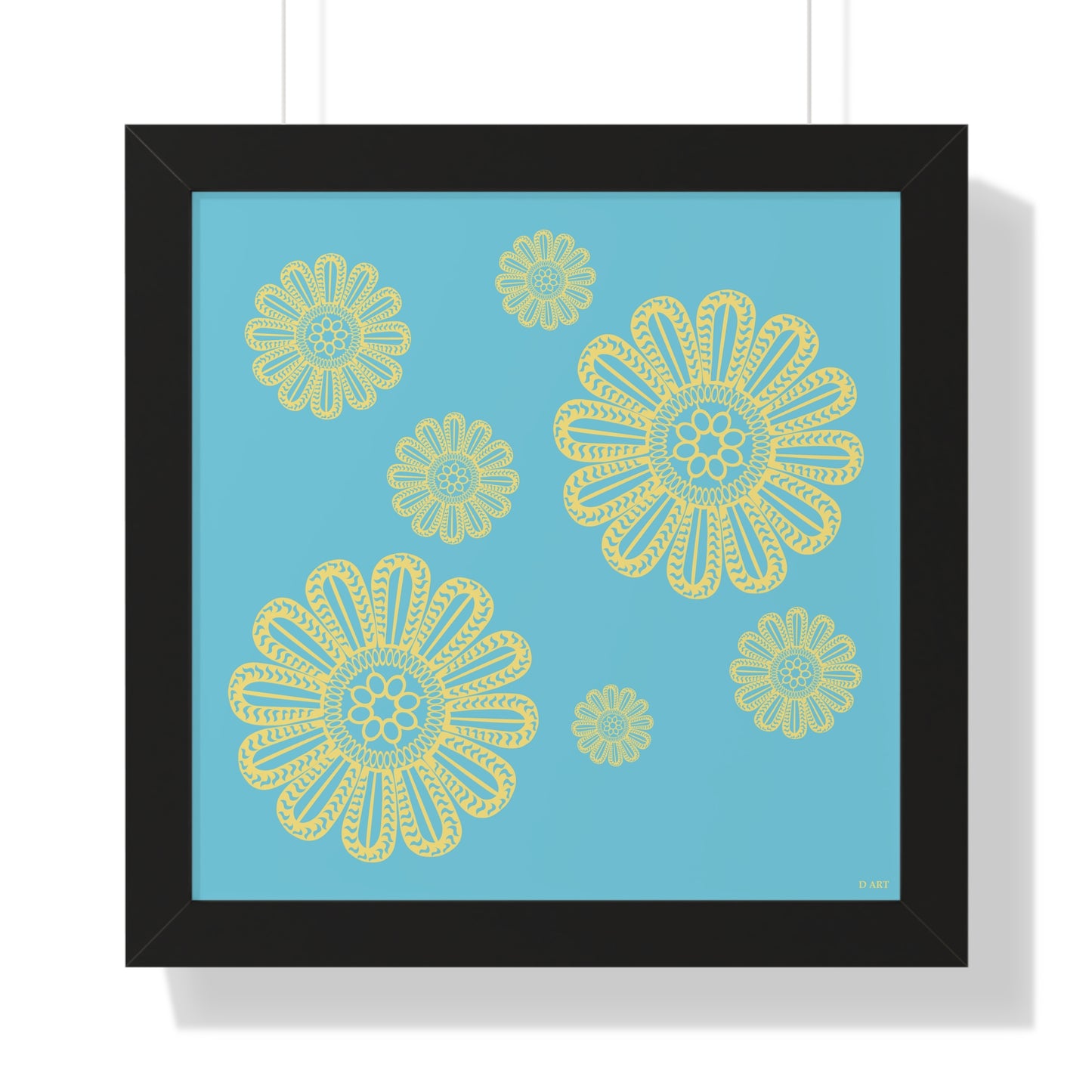 Turquoise Delight framed art