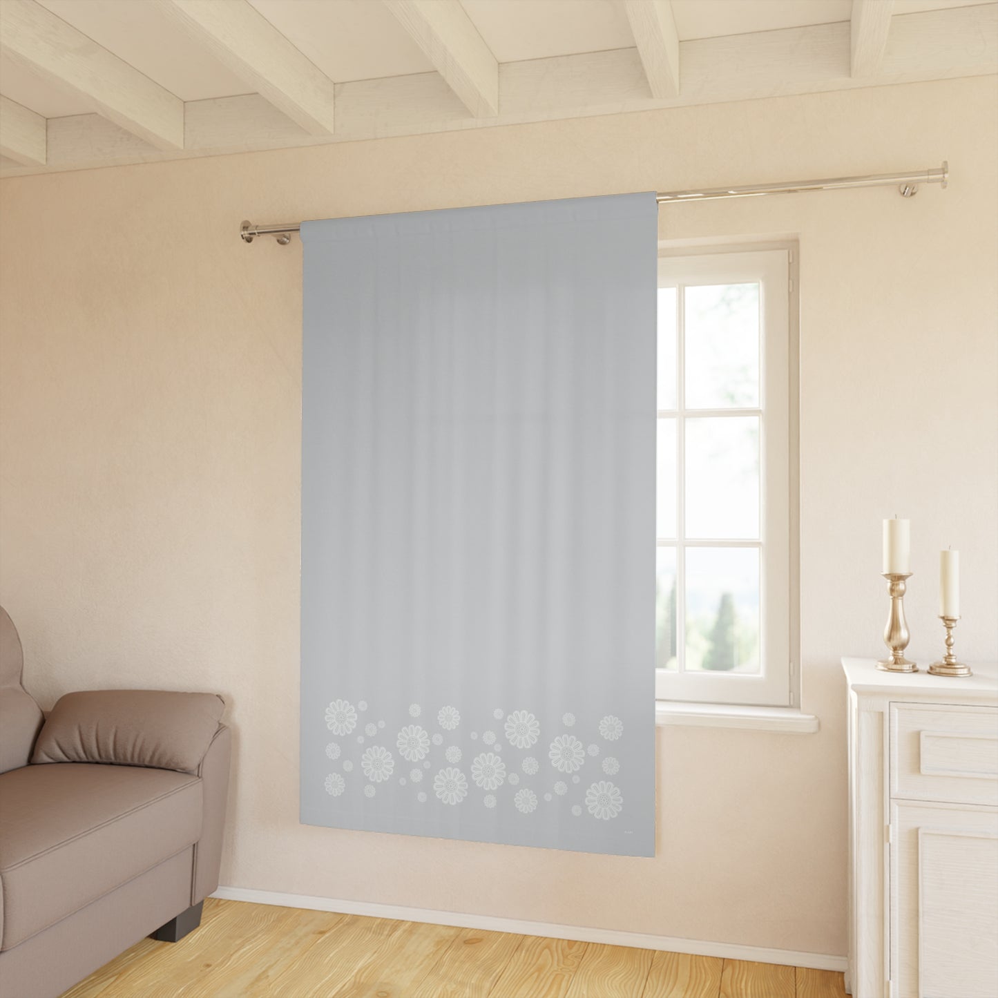 Cloud Veil single panel blackout curtain