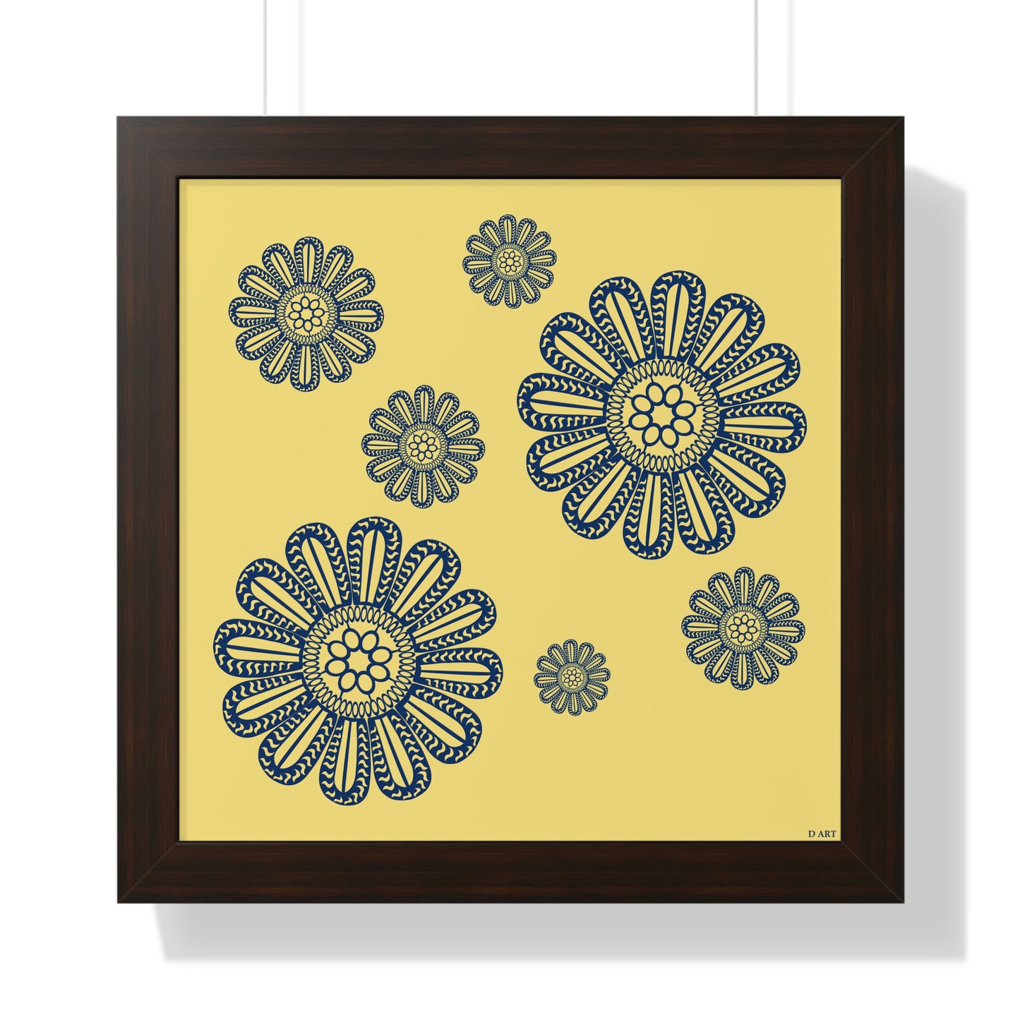 Sunlit Navy framed art - D ART Studio