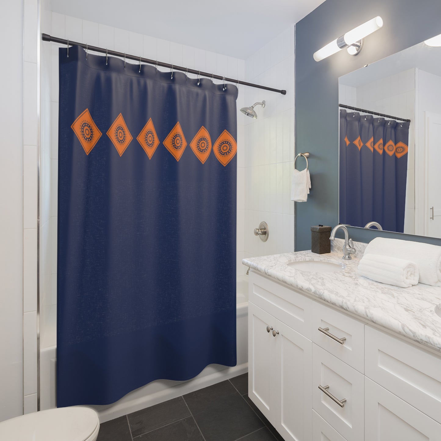 Dusk Tones shower curtain