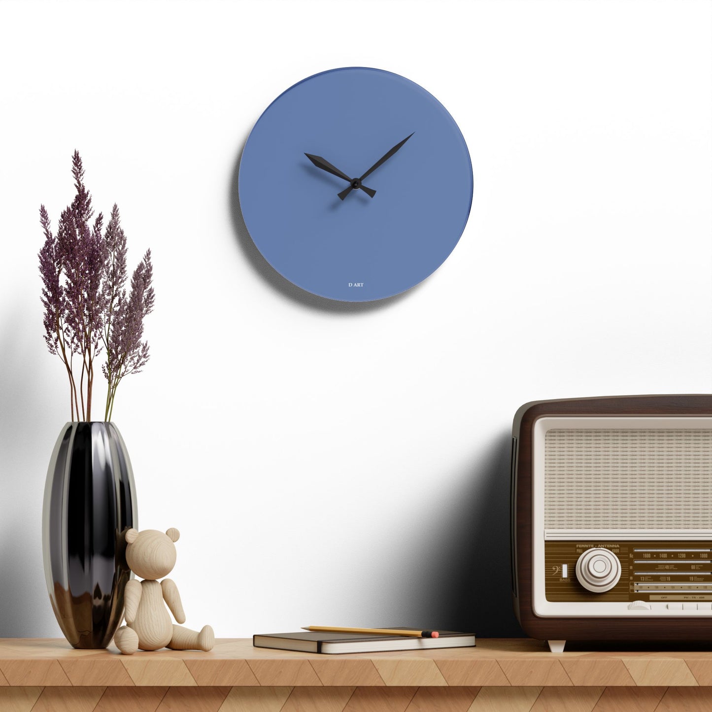 Seaside Blue Simplicity wall clock - D ART Studio