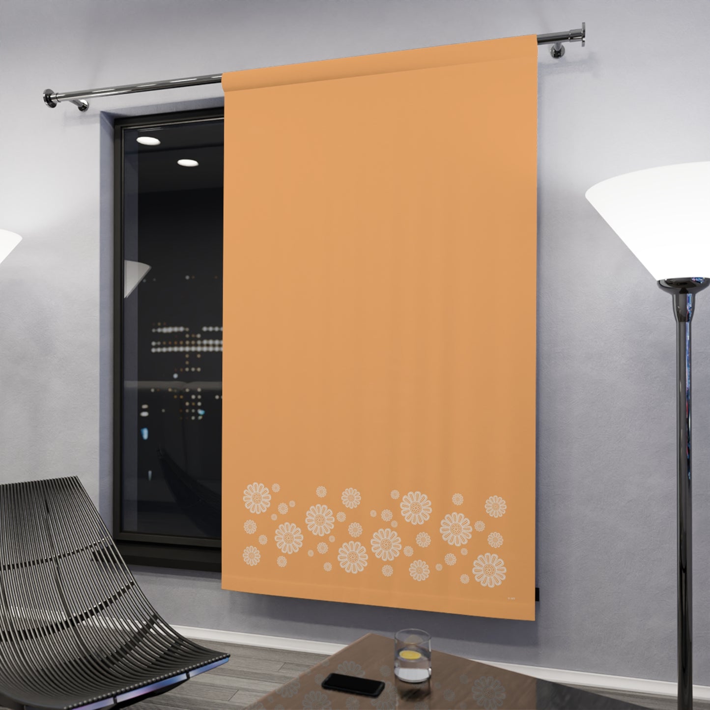 Peachy Sunset single panel blackout curtain