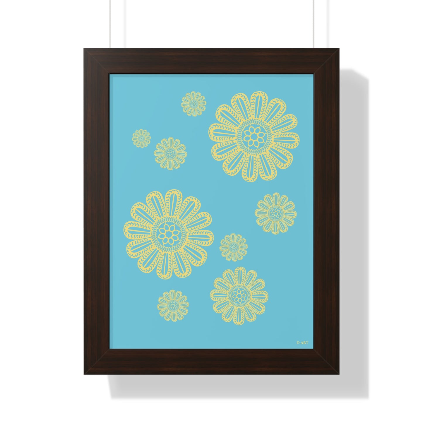 Turquoise Delight framed art