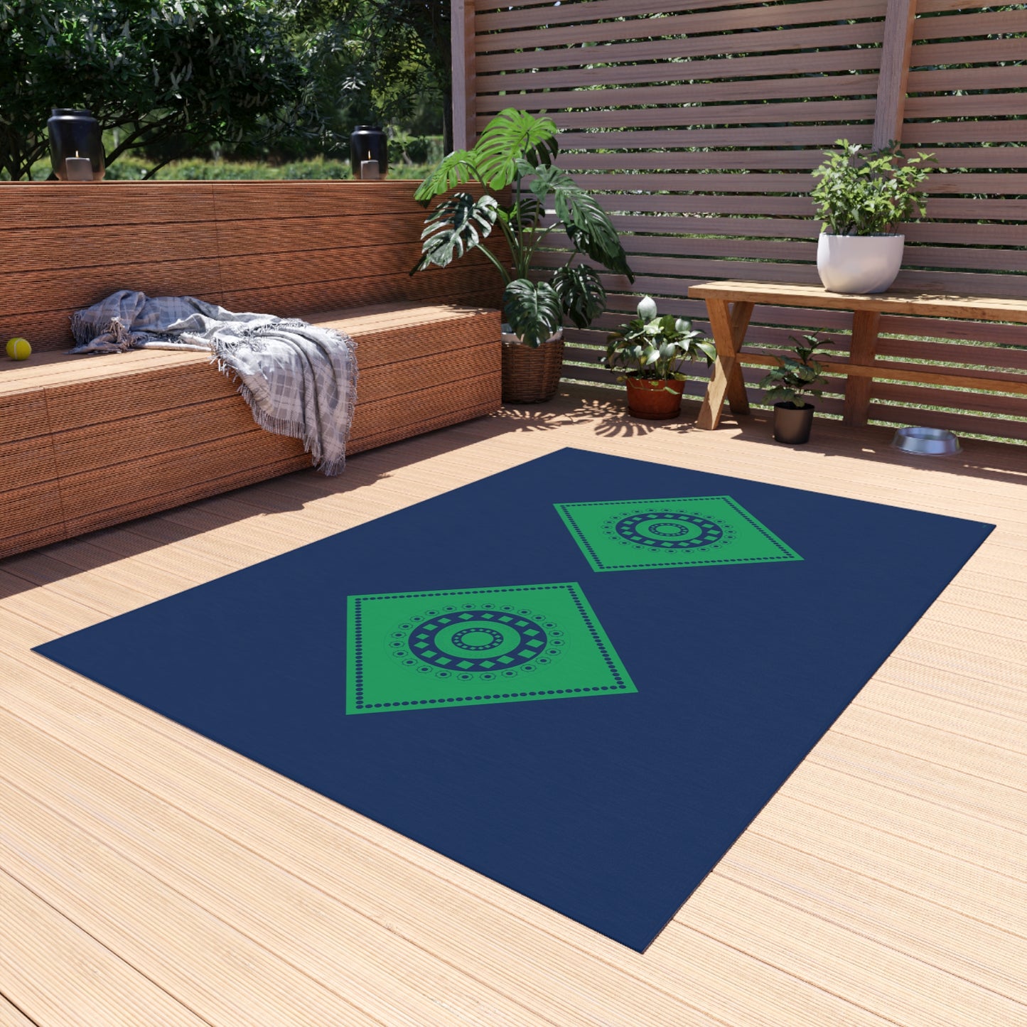 Emerald Nightfall outdoor rug - D ART Studio