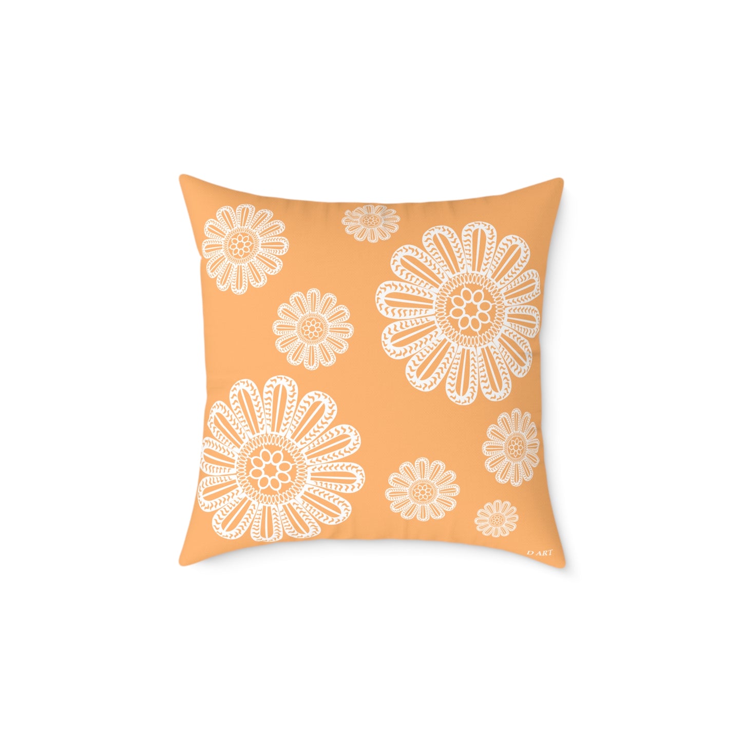 Peachy Sunset pillow - D ART Studio