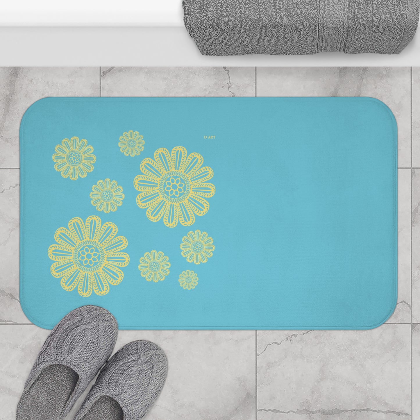 Turquoise Delight bath mat