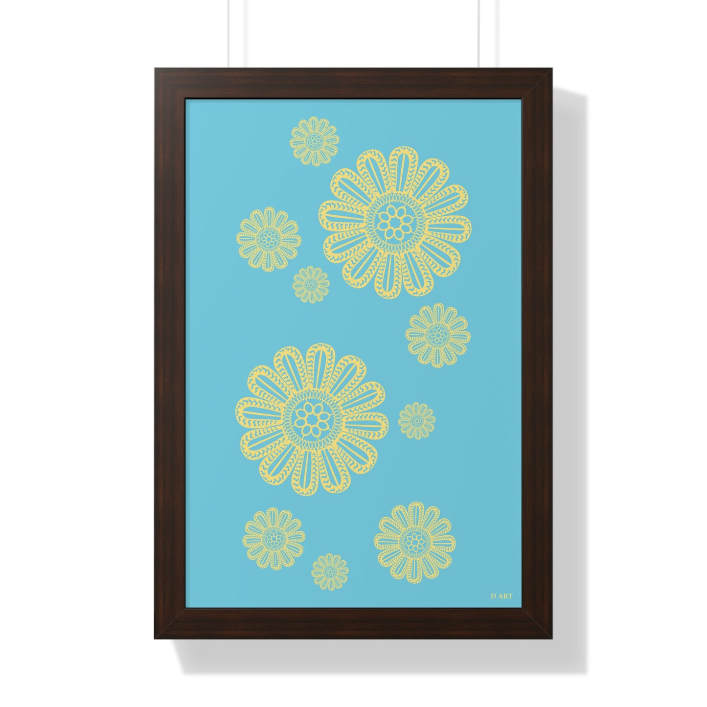 Turquoise Delight framed art