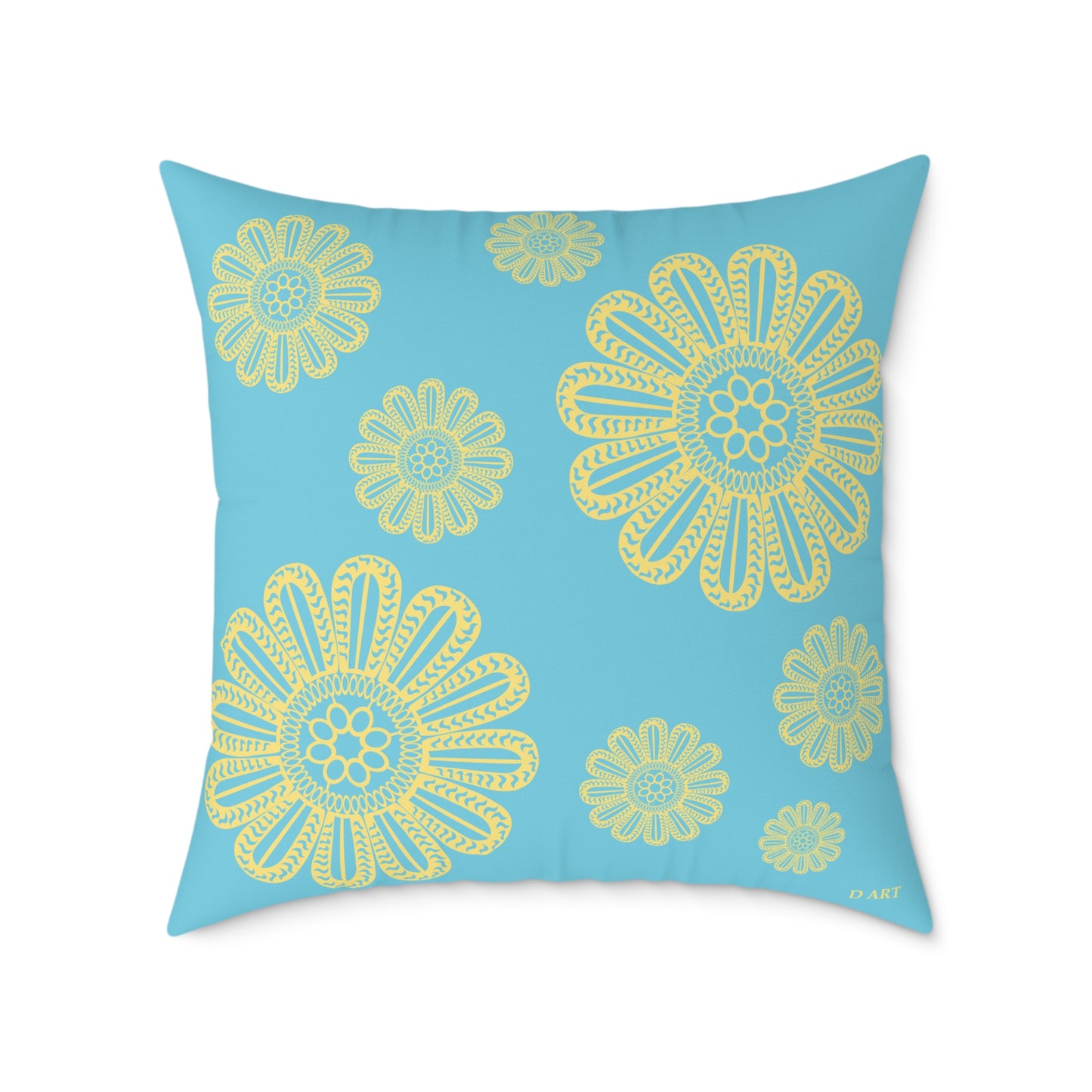 Turquoise Delight pillow - D ART Studio