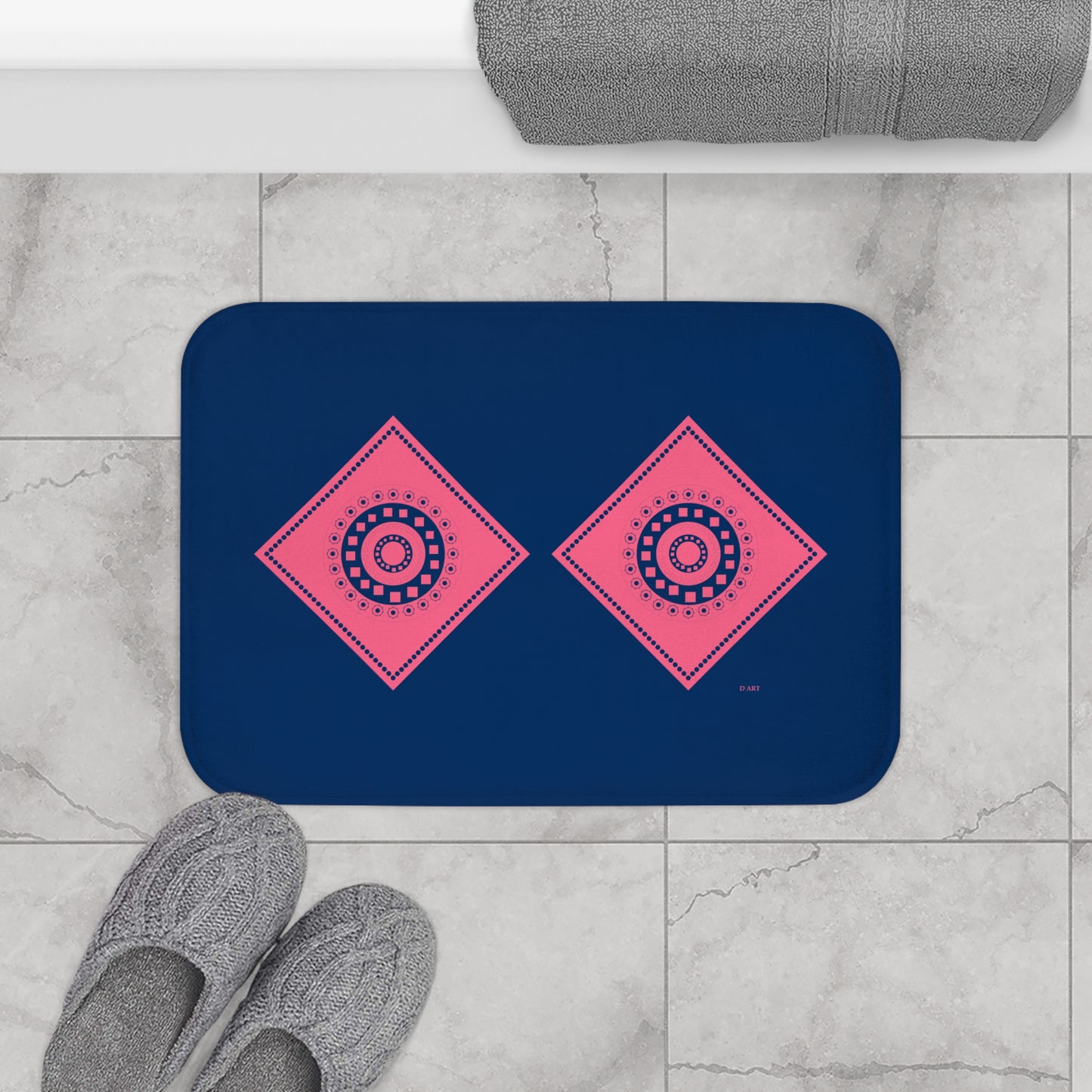 Rose Twilight bath mat