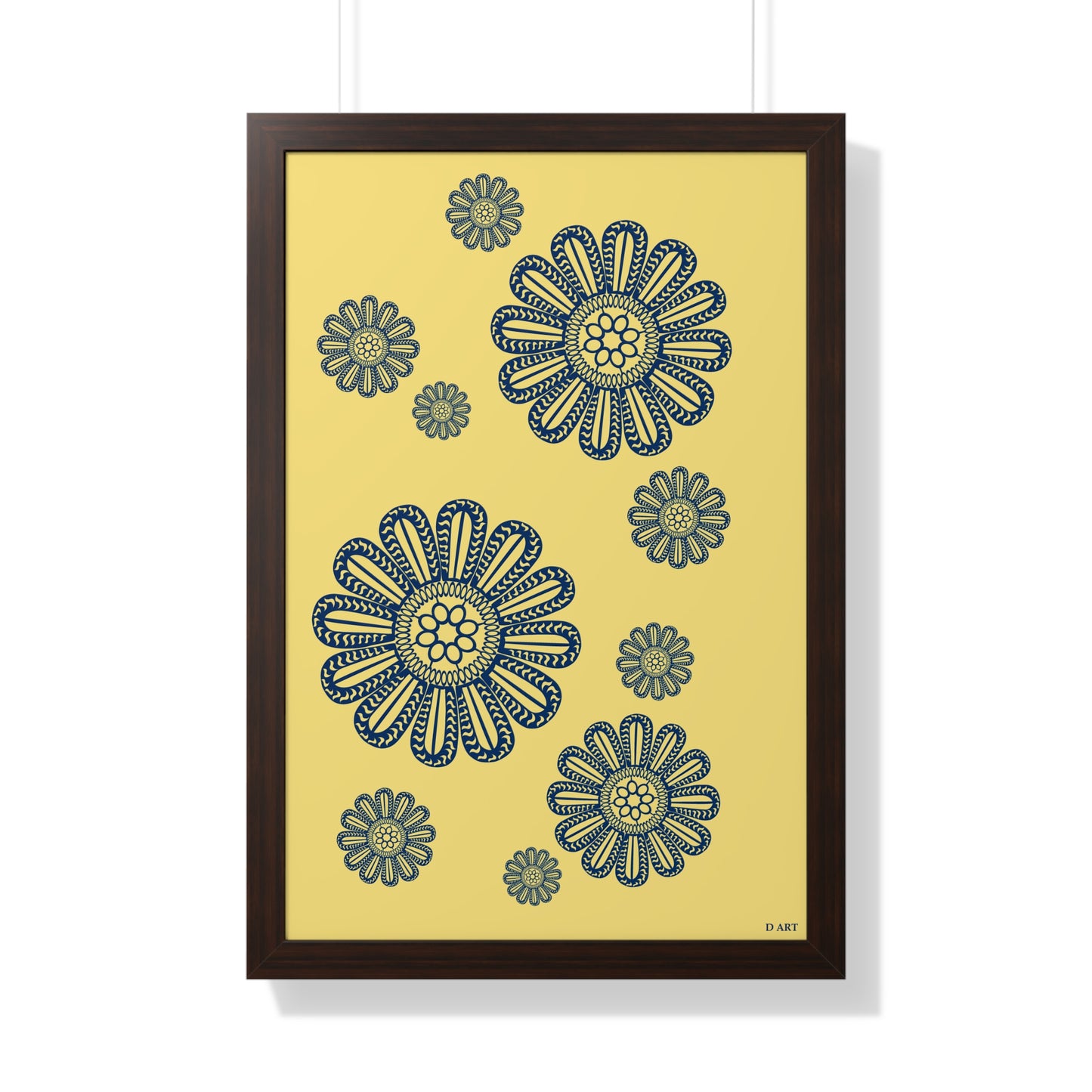 Sunlit Navy framed art - D ART Studio