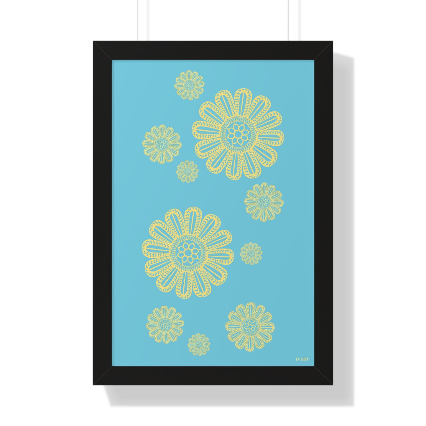 Turquoise Delight framed art