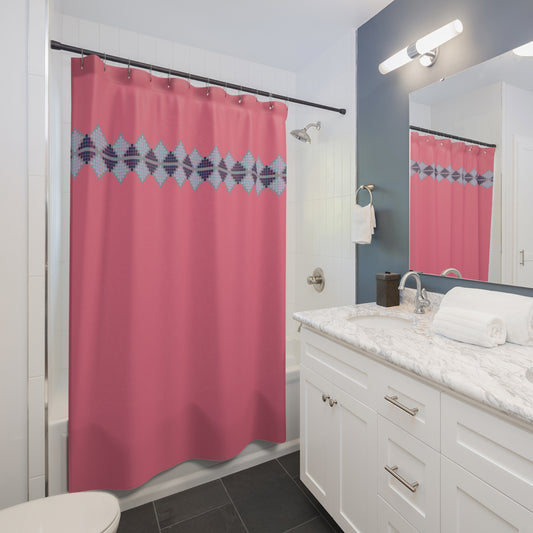 Pink Lagoon shower curtain