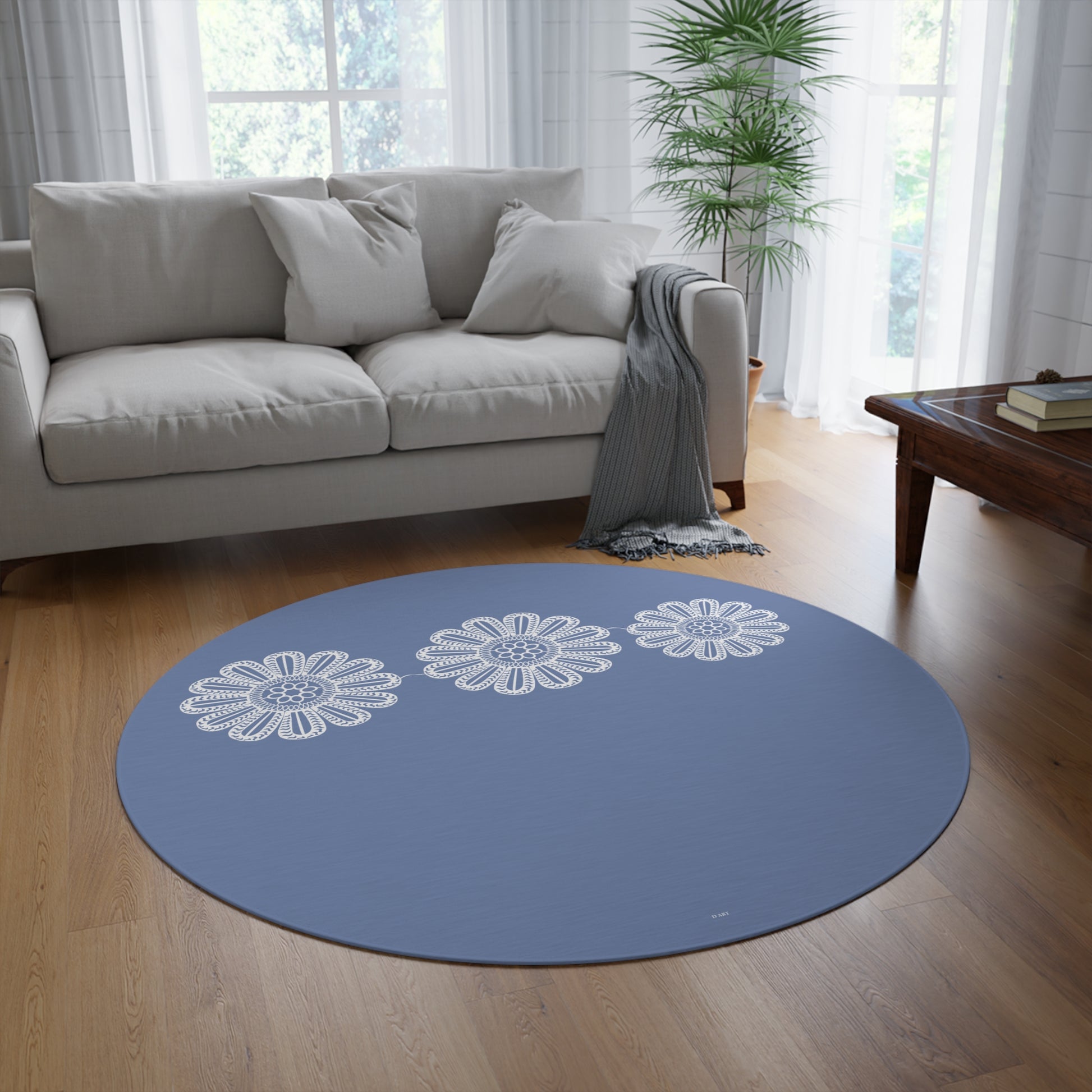 Skyline Serenity round area rug - D ART Studio