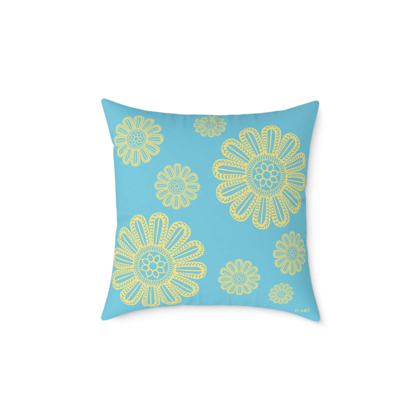 Turquoise Delight pillow - D ART Studio