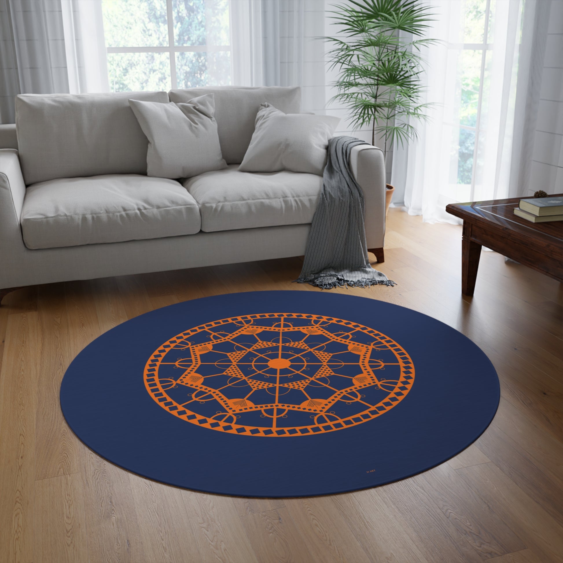 Twilight Moment round area rug - D ART Studio