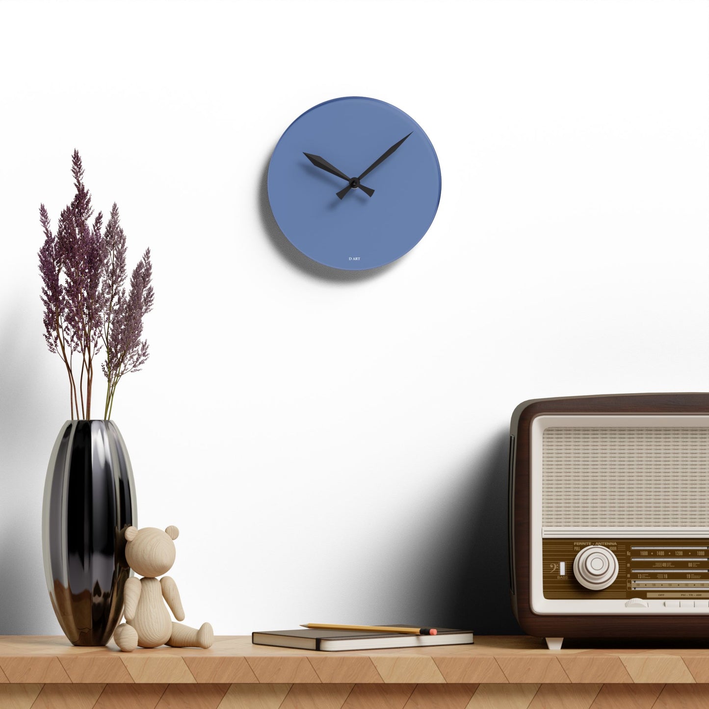 Seaside Blue Simplicity wall clock - D ART Studio