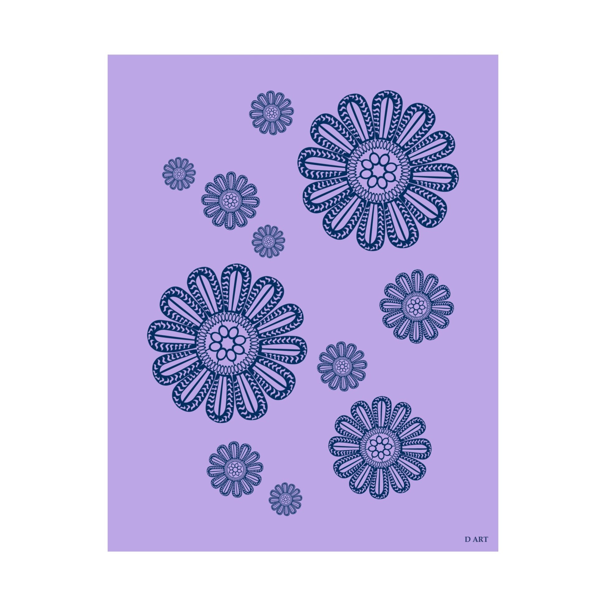 Dreamy Lilac matte poster - D ART Studio