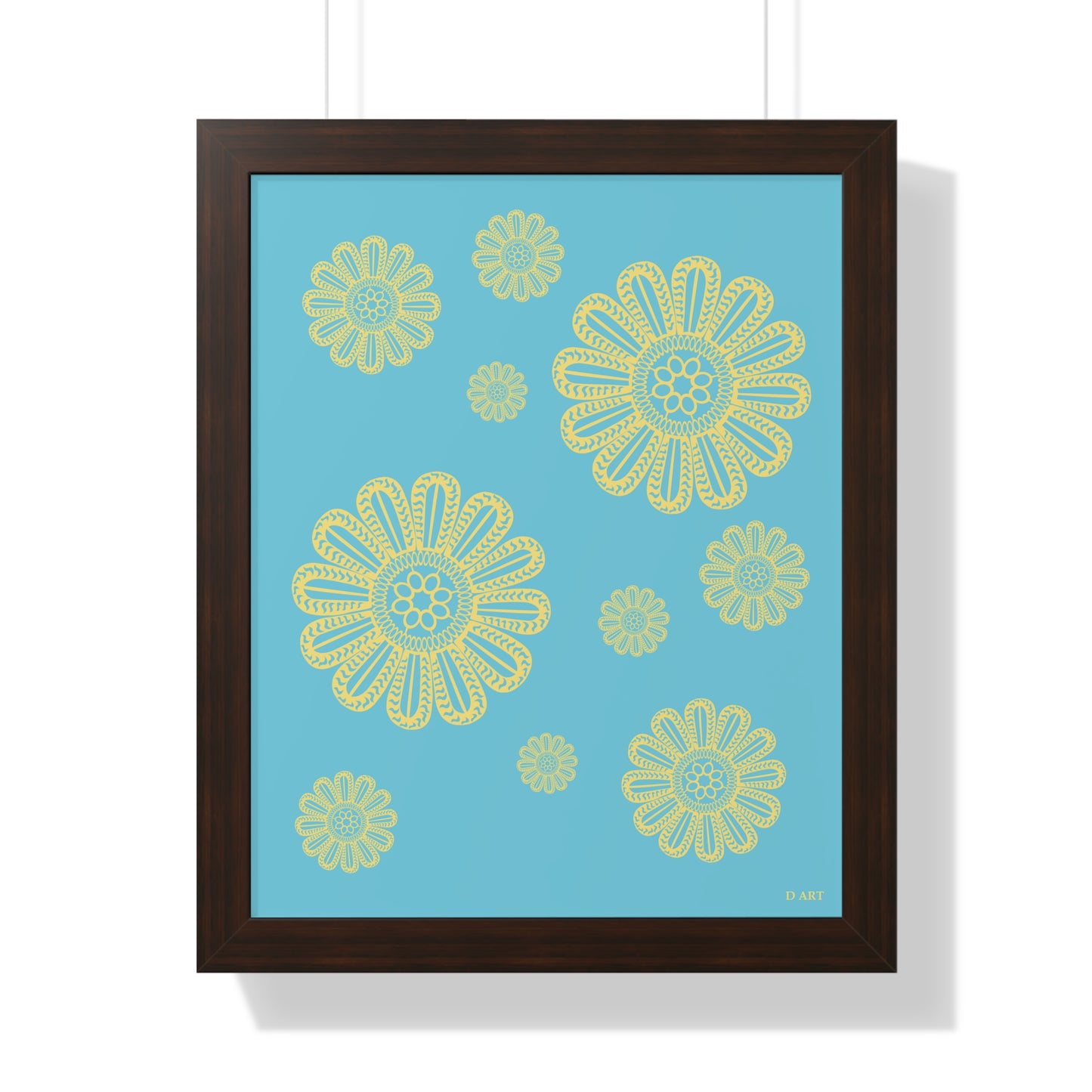 Turquoise Delight framed art