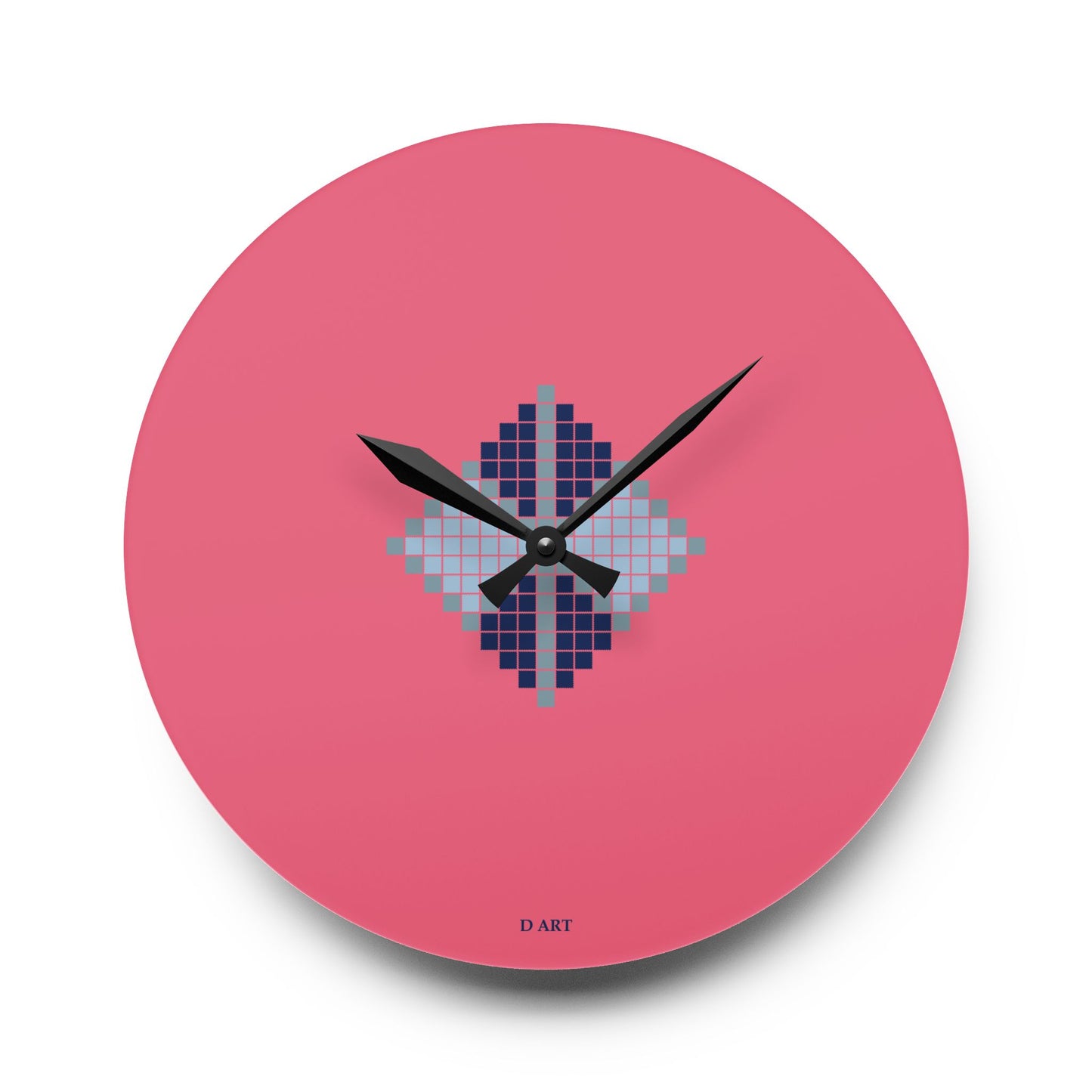 Pink Lagoon wall clock