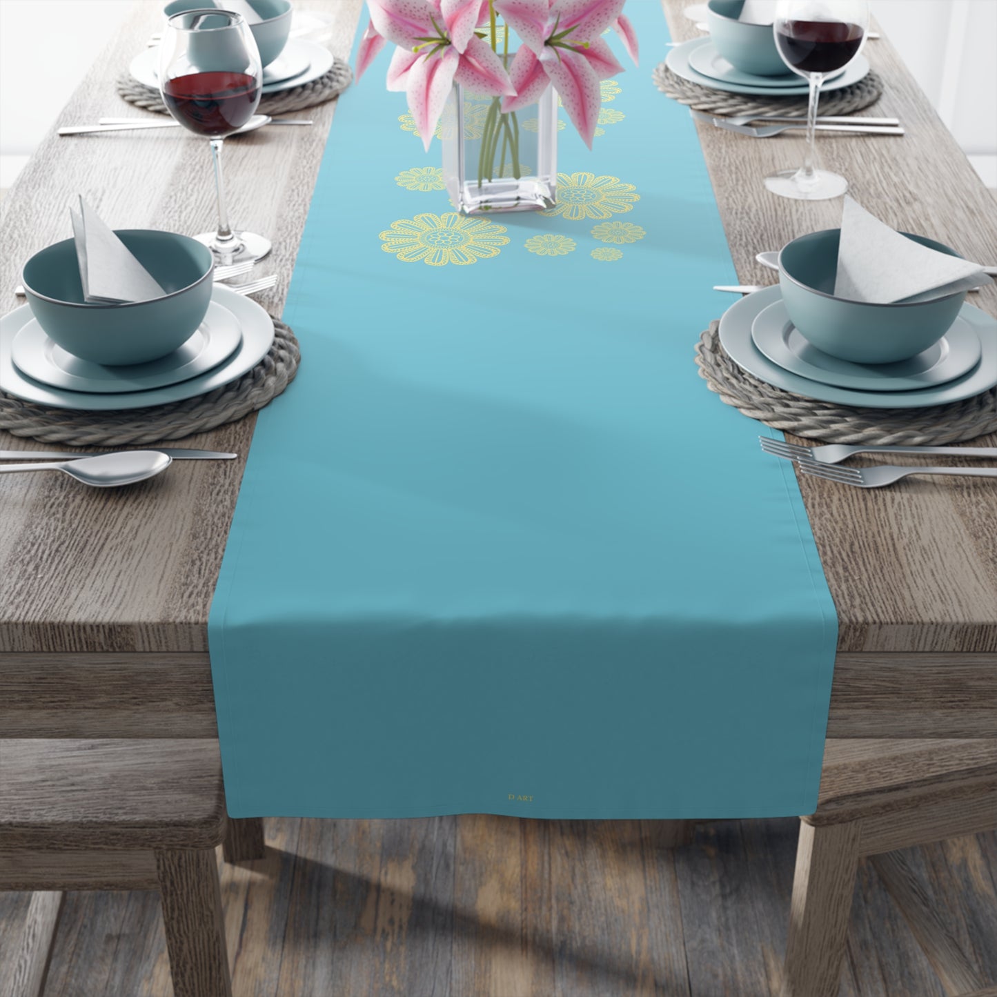 Turquoise Delight table runner