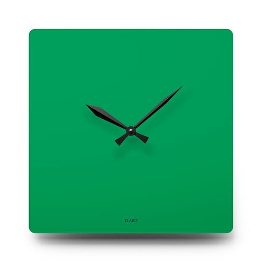 Green Simplicity wall clock