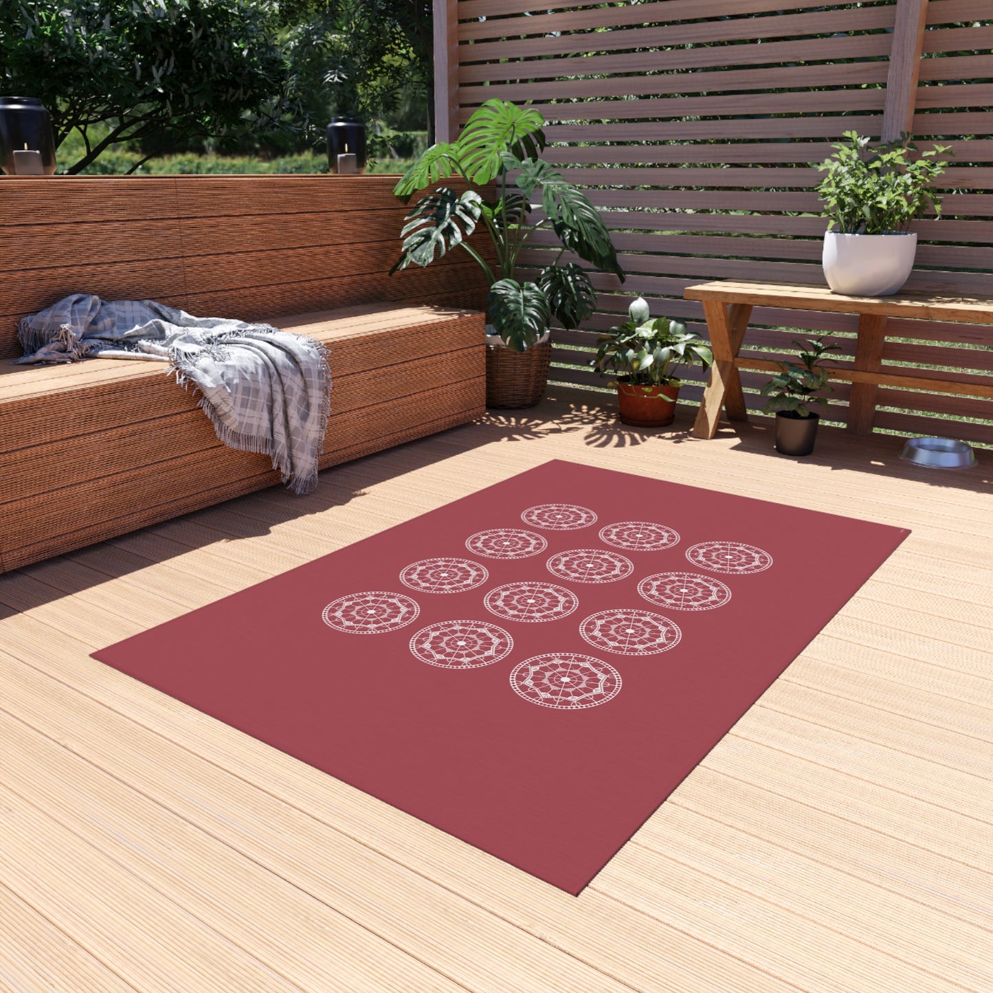 Clay and Cloud outdoor rug