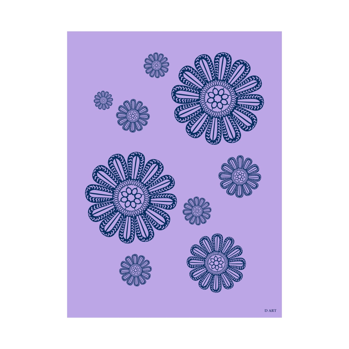 Dreamy Lilac matte poster - D ART Studio