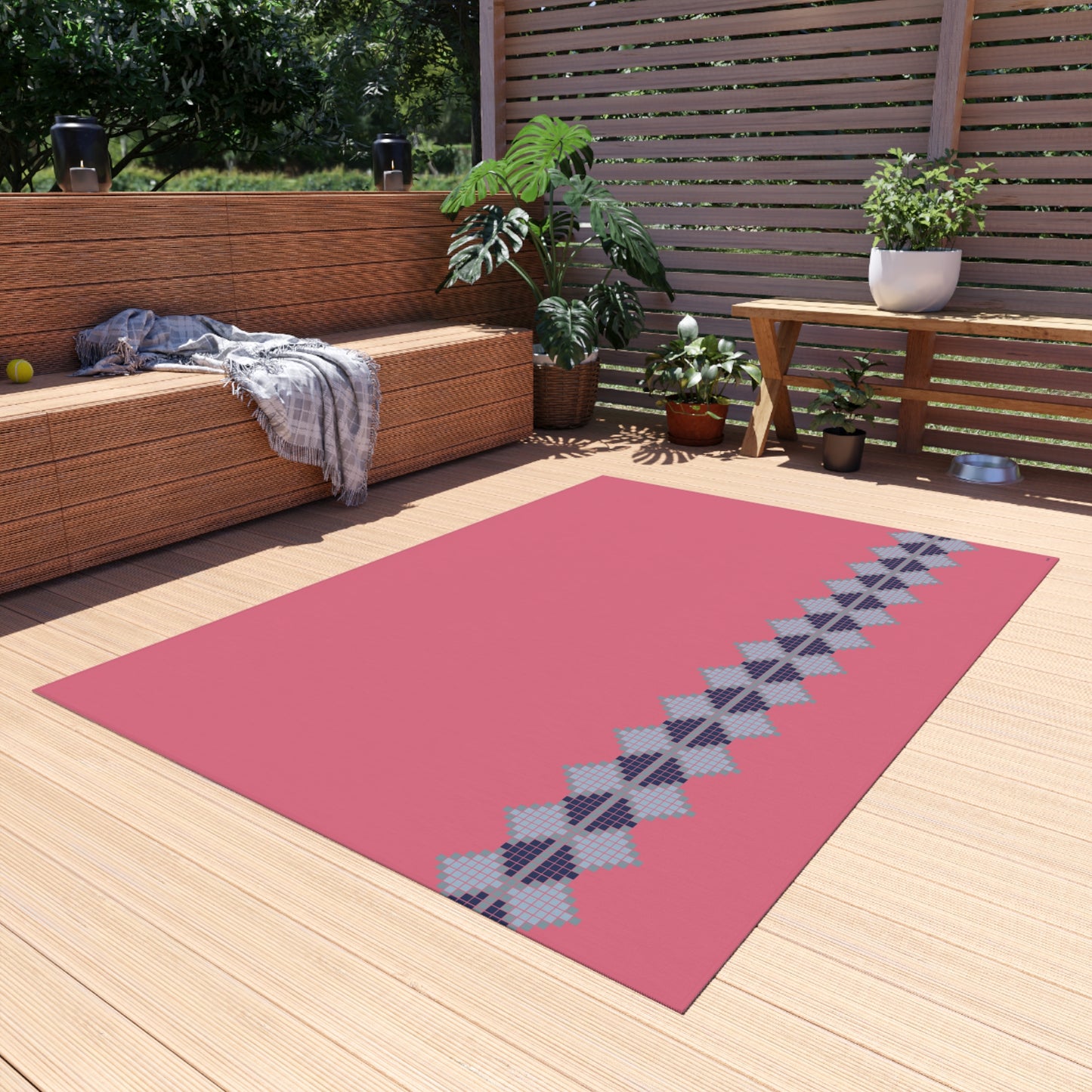 Pink Lagoon outdoor rug - D ART Studio