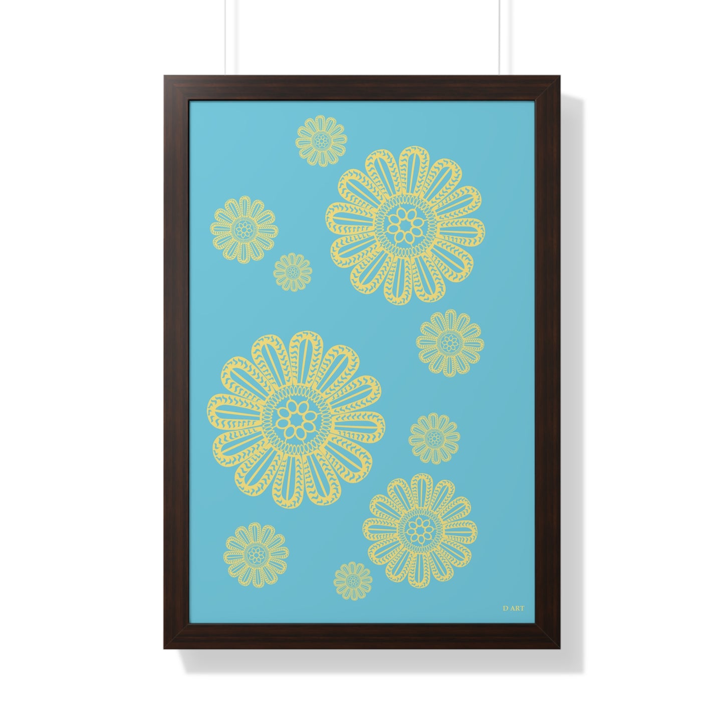 Turquoise Delight framed art