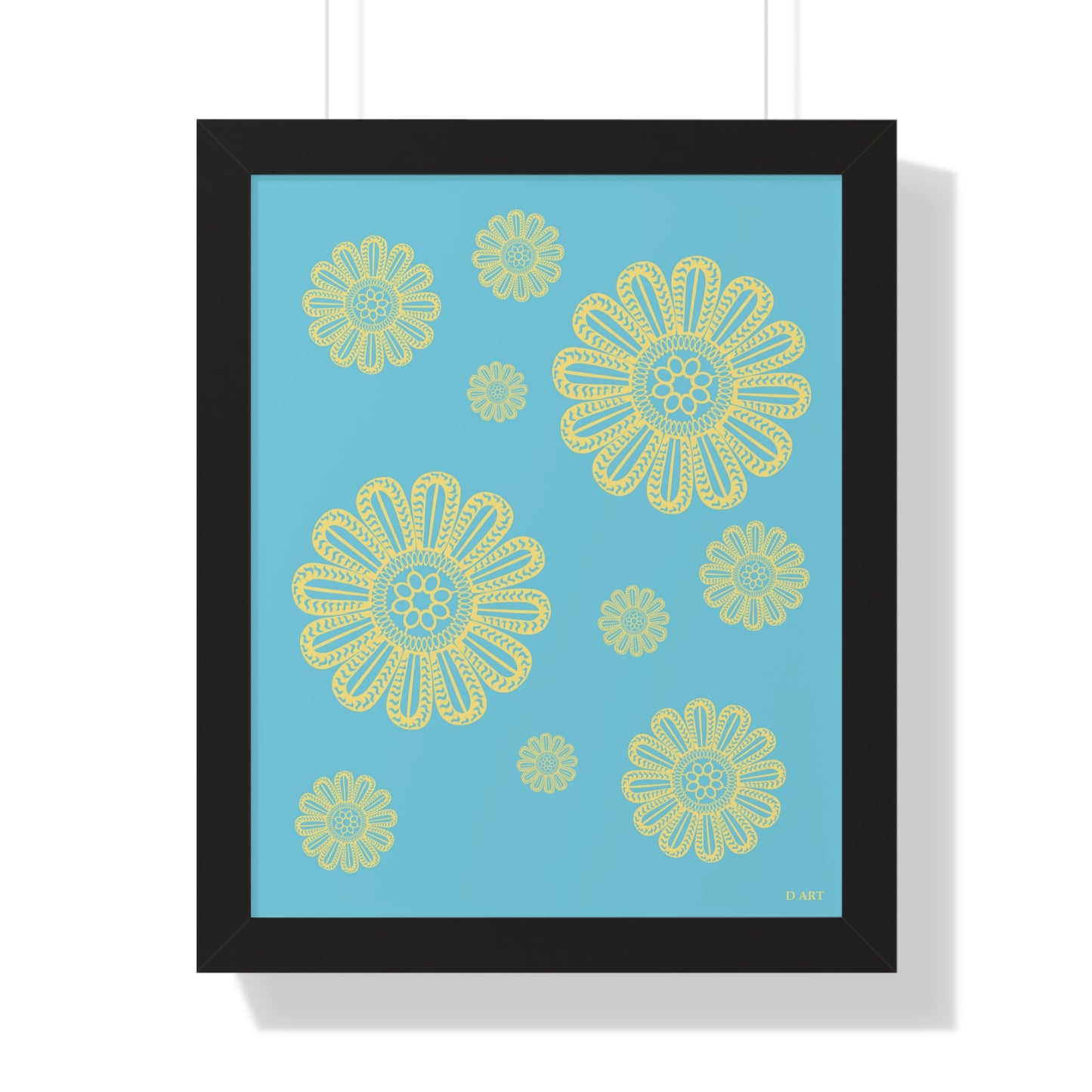 Turquoise Delight framed art