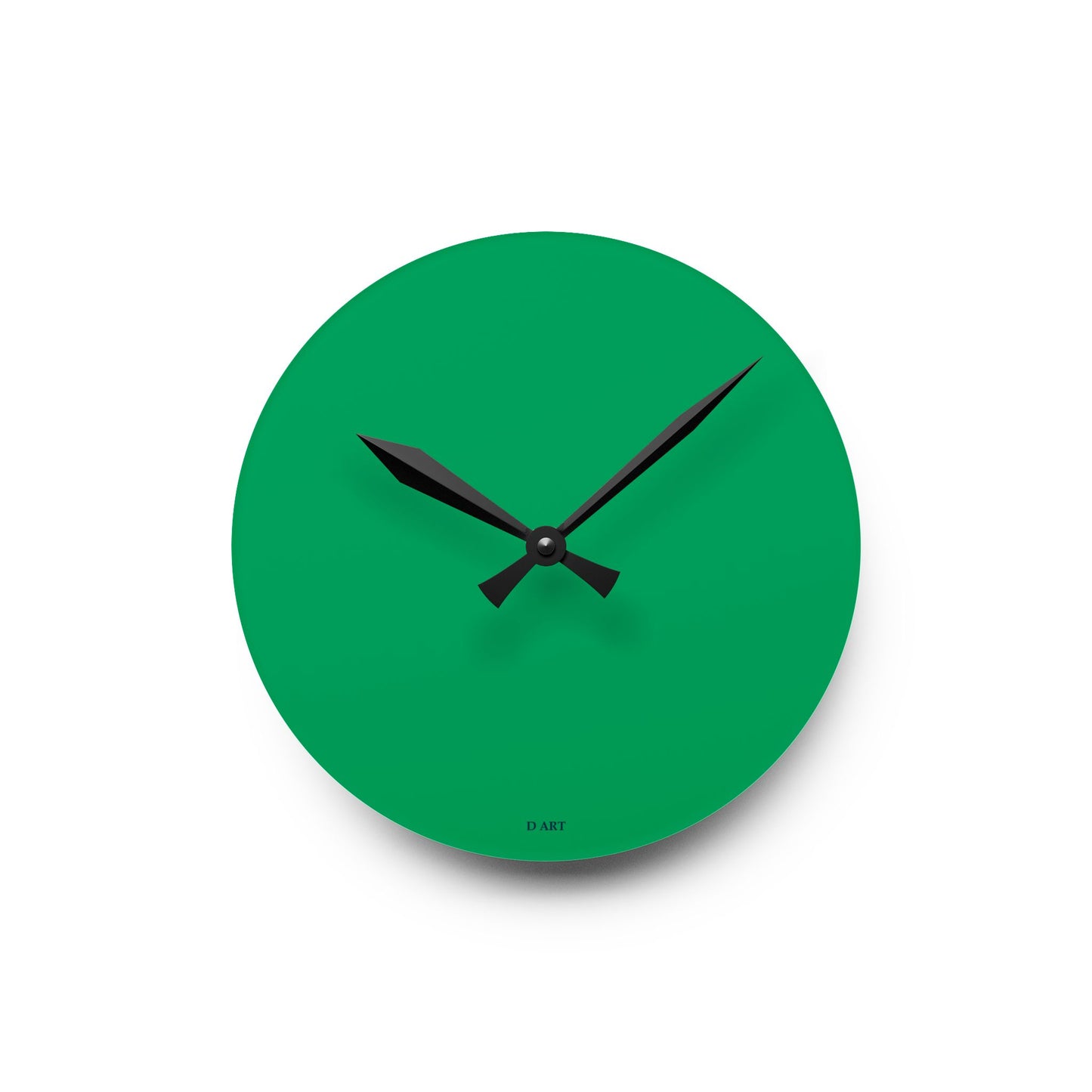 Green Simplicity wall clock