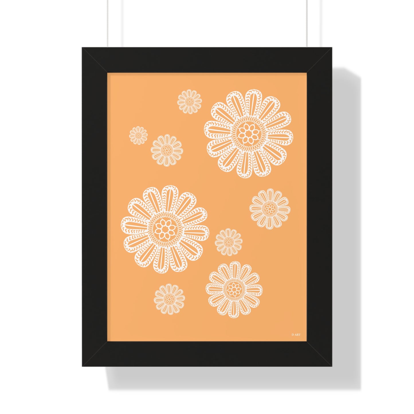 Peachy Sunset framed art