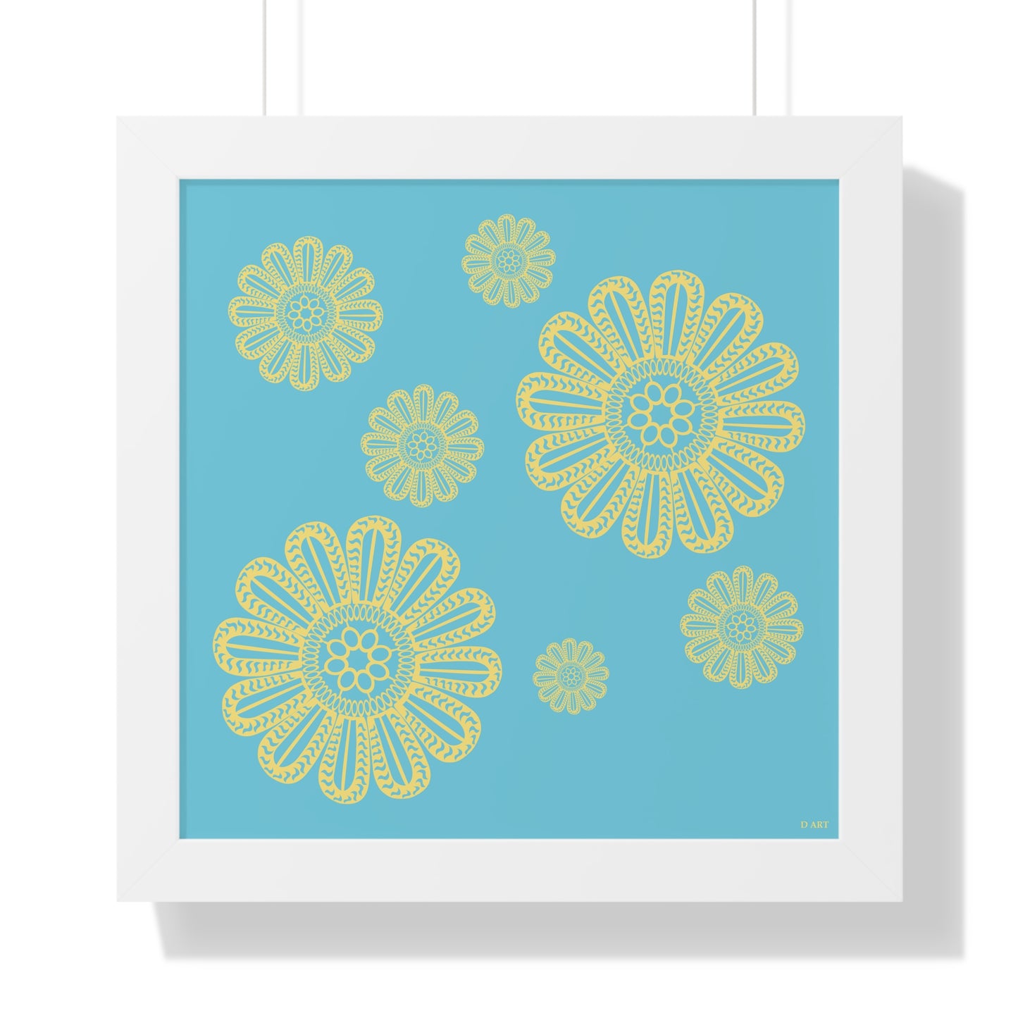 Turquoise Delight framed art