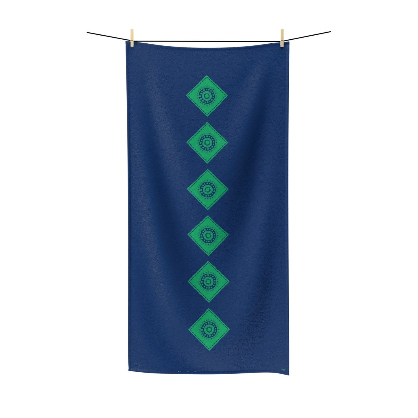 Emerald Nightfall bath towel