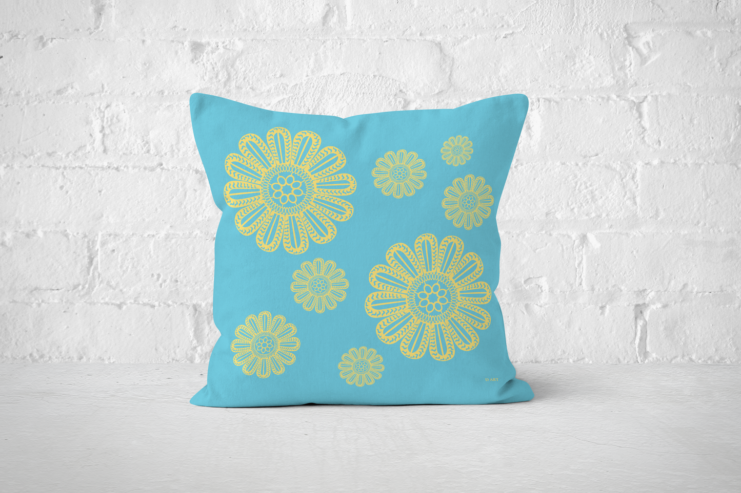 Turquoise Delight outdoor pillow - D ART Studio