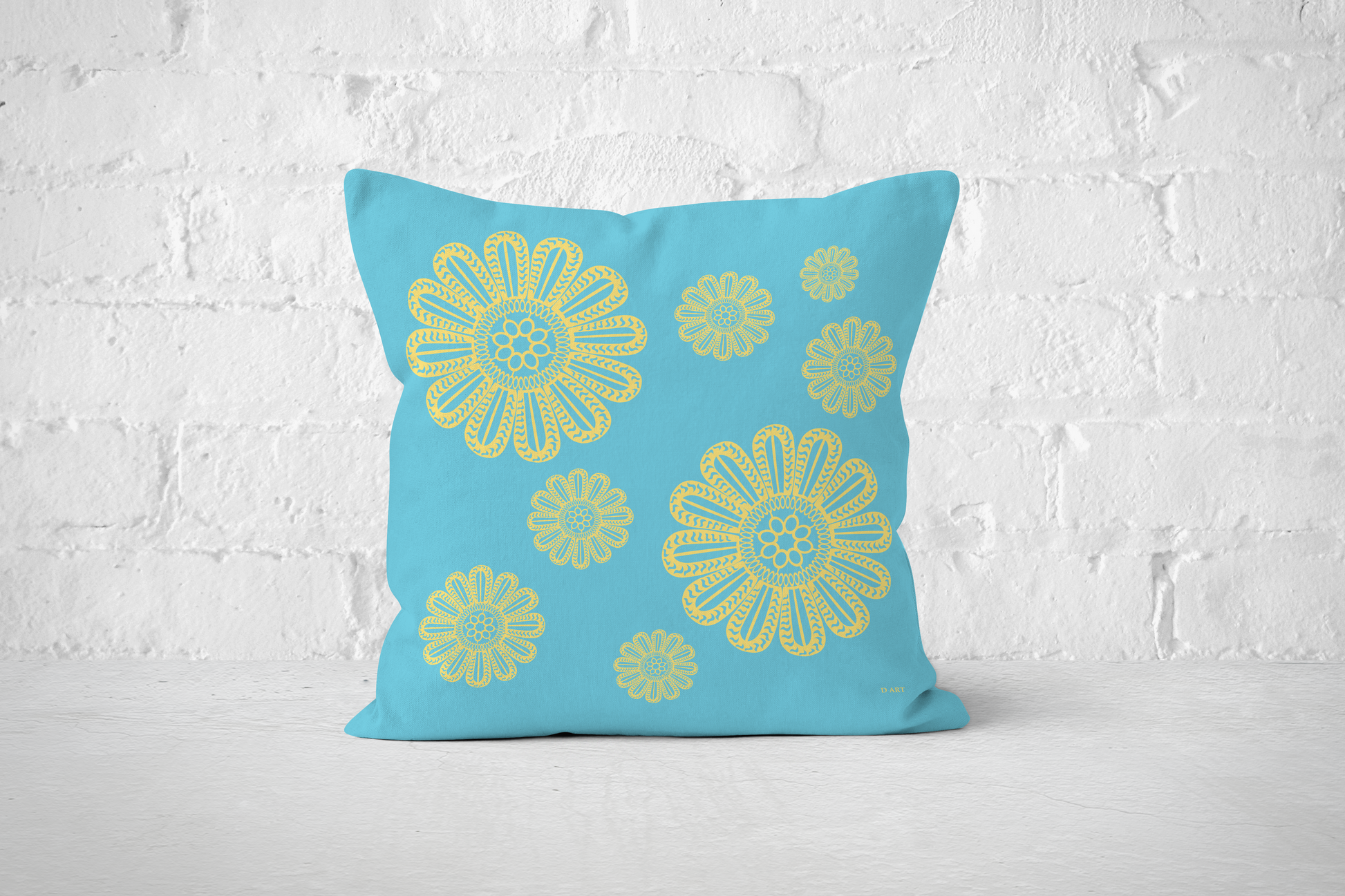 Turquoise Delight outdoor pillow - D ART Studio