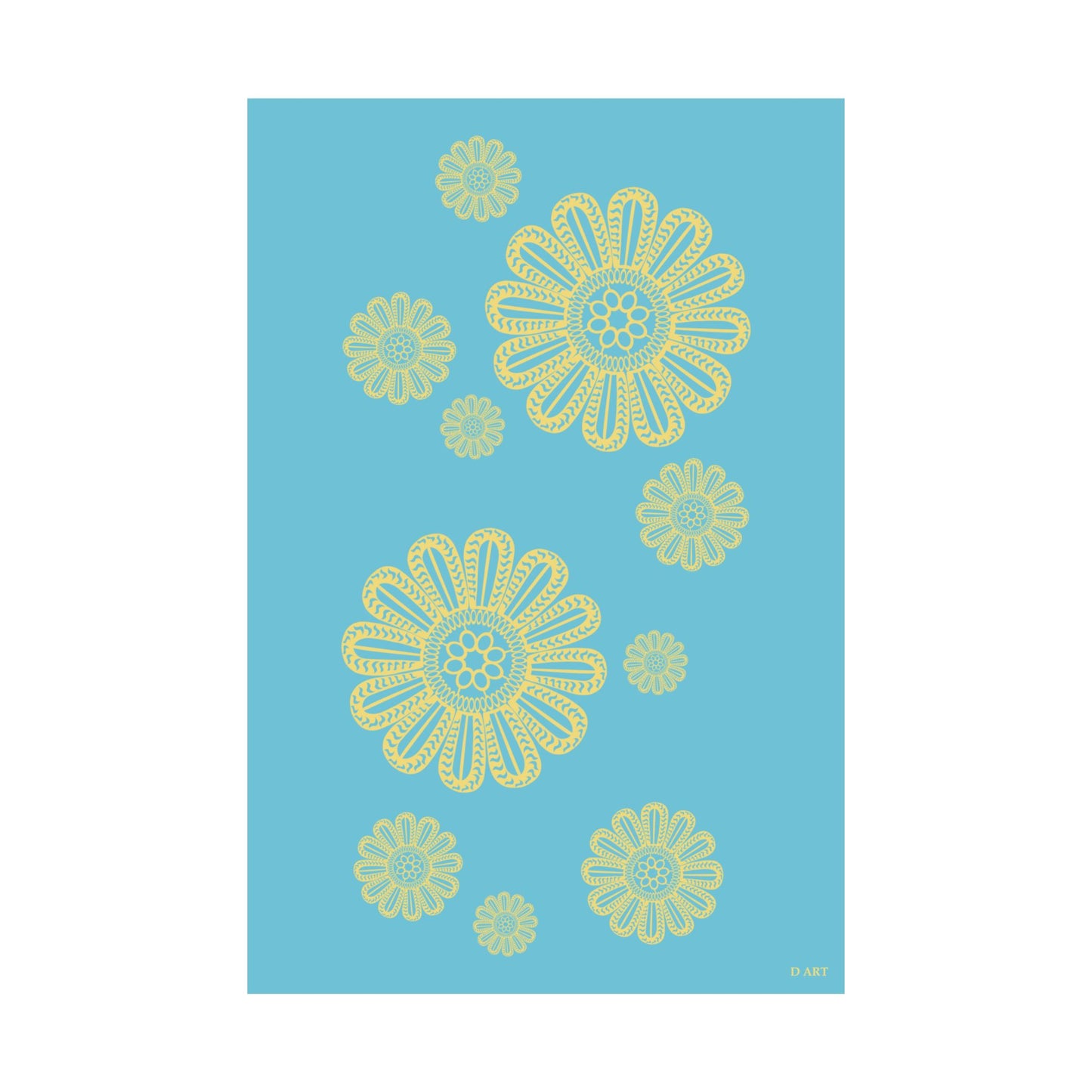 Turquoise Delight matte poster - D ART Studio