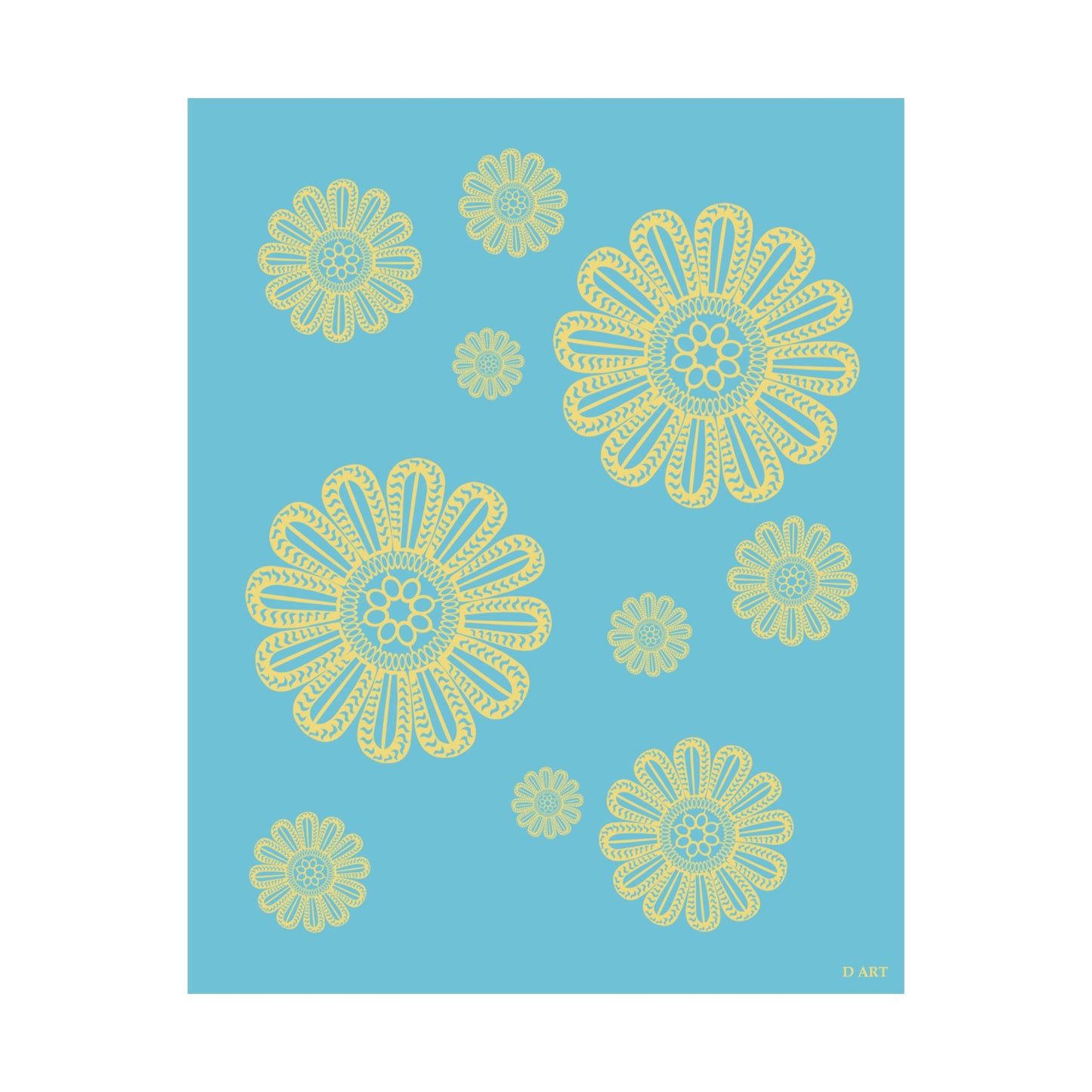 Turquoise Delight matte poster - D ART Studio